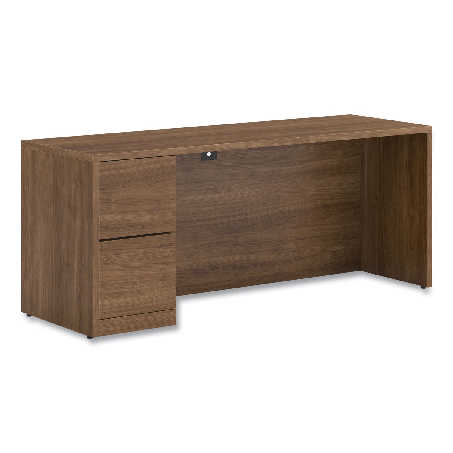 10500 Series Full-Height Left Pedestal Credenza, 72" x 24" x 29.5", Pinnacle