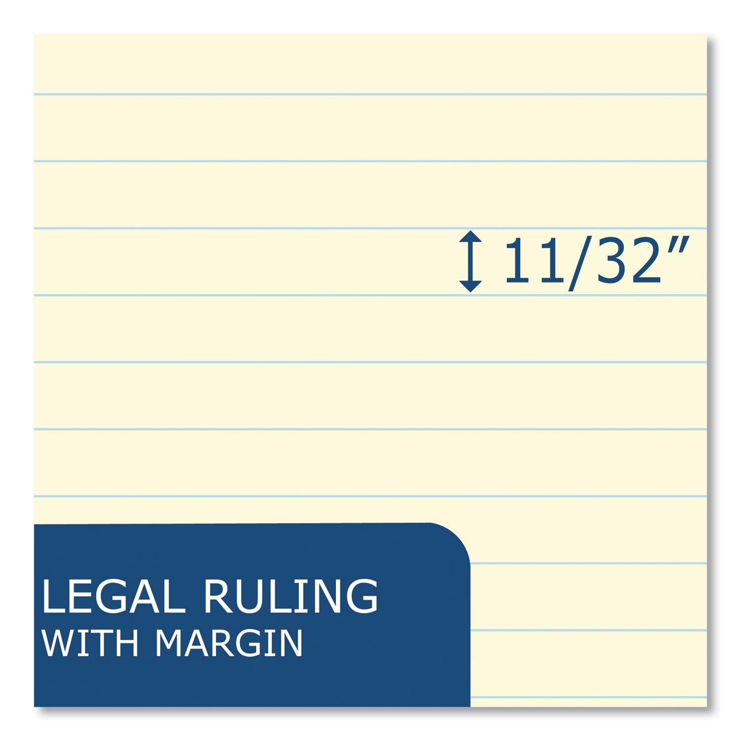 Roaring Spring® Enviroshades Legal Notepads, 50 Assorted 5 x 8 Sheets, 72 Notepads/Carton