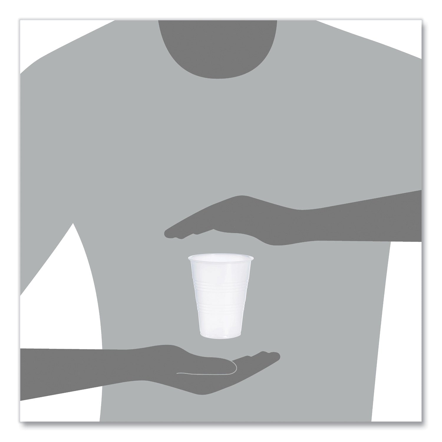 Dart® High-Impact Polystyrene Cold Cups, 9 oz, Translucent, 100 Cups/Sleeve, 25 Sleeves/Carton