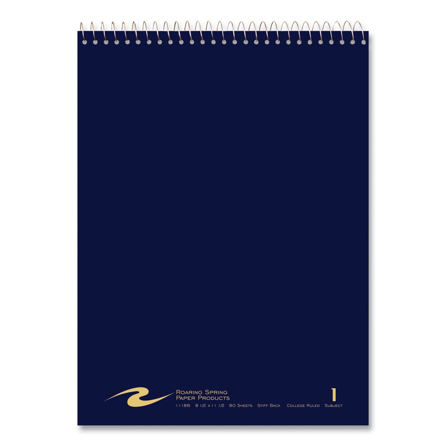 Roaring Spring® Flipper Subject Wirebound Notebook, 1-Subject, Assorted Cover Colors, (80) 8.5 x 11.5 Sheets, 24/Carton