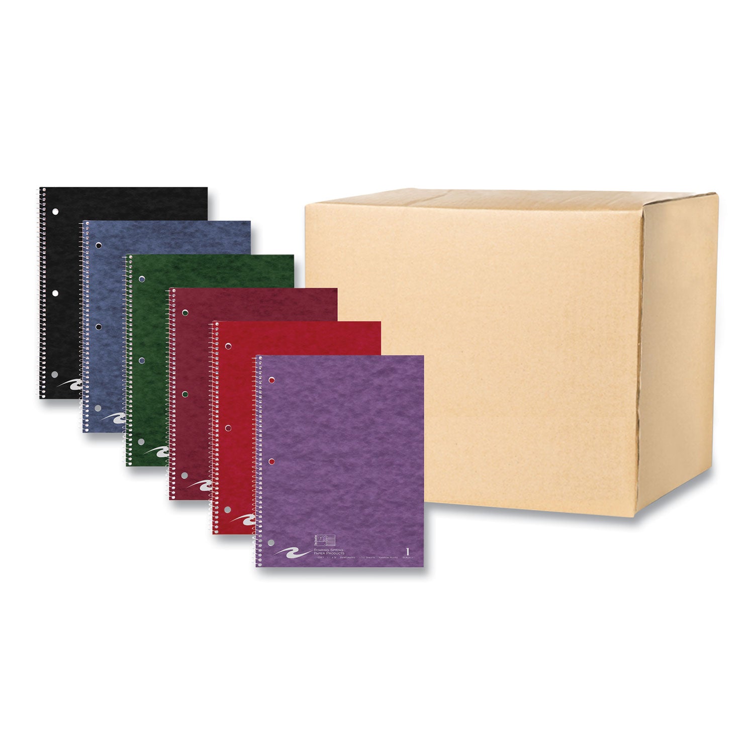 Stasher Wirebound Notebooks, 1-Subject, Narrow Rule, Randomly Assorted Cover, (100) 11 x 9 Sheets, 24/Carton