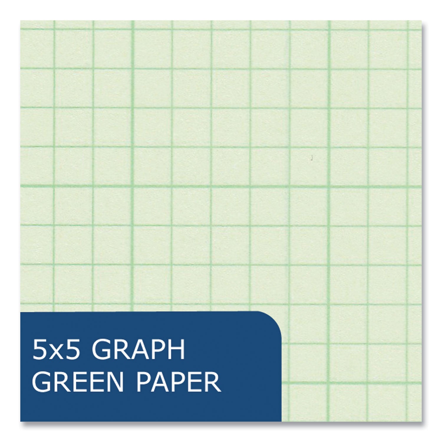 Roaring Spring® Wirebound Engineering Notebook, 20 lb Paper Stock, Green Cover, 80-Green 11 x 8.5 Sheets, 24/Carton