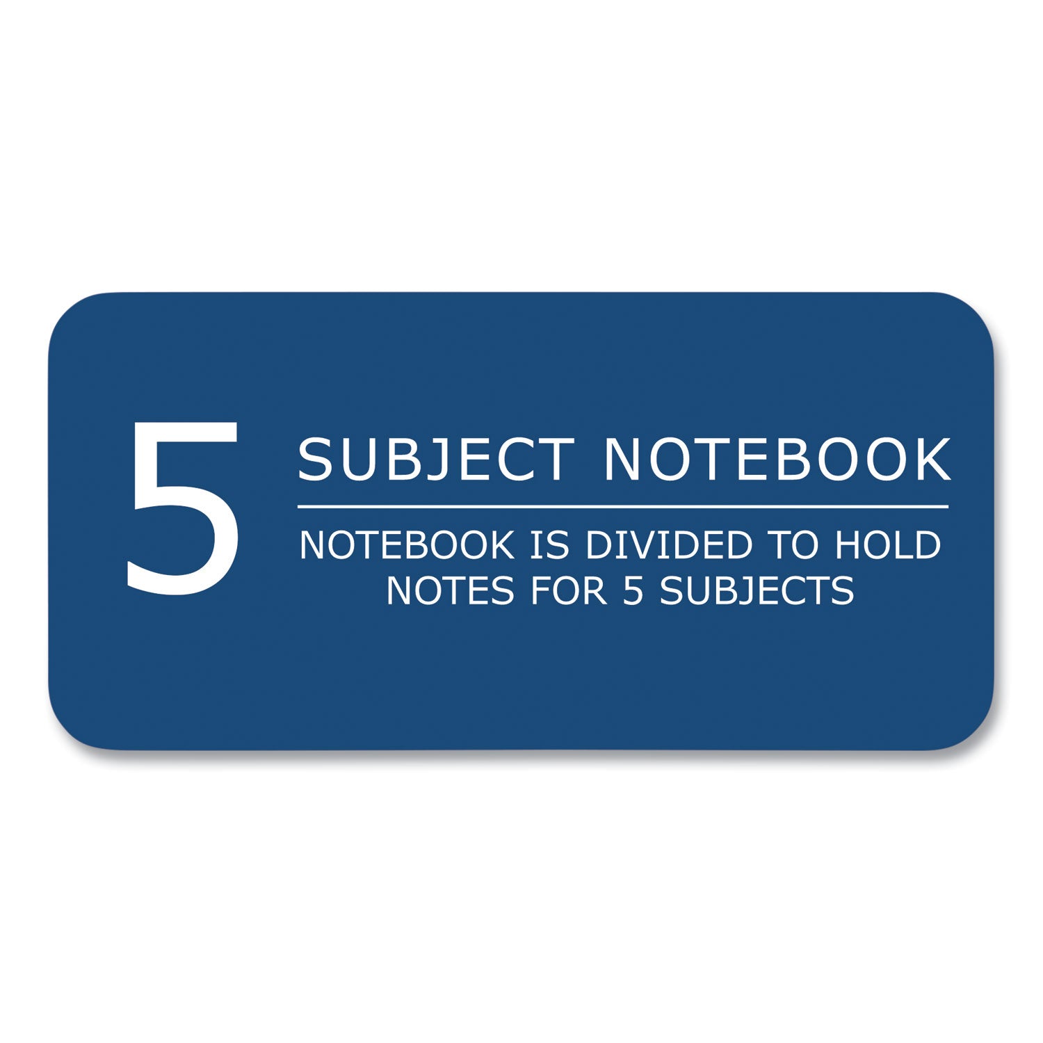 Roaring Spring® Subject Wirebound Notebook, 5-Subject, Medium/College Rule, Assorted Cover, (200) 11 x 9 Sheets, 12/Carton