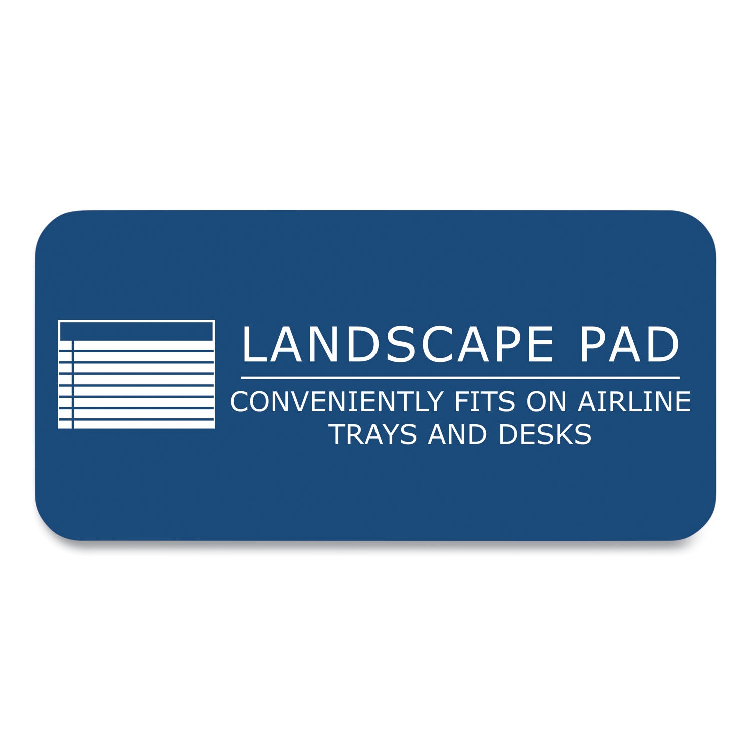 Roaring Spring® WIDE Landscape Format Writing Pad, Medium/College Rule, 40 White 11 x 9.5 Sheets, 18/Carton