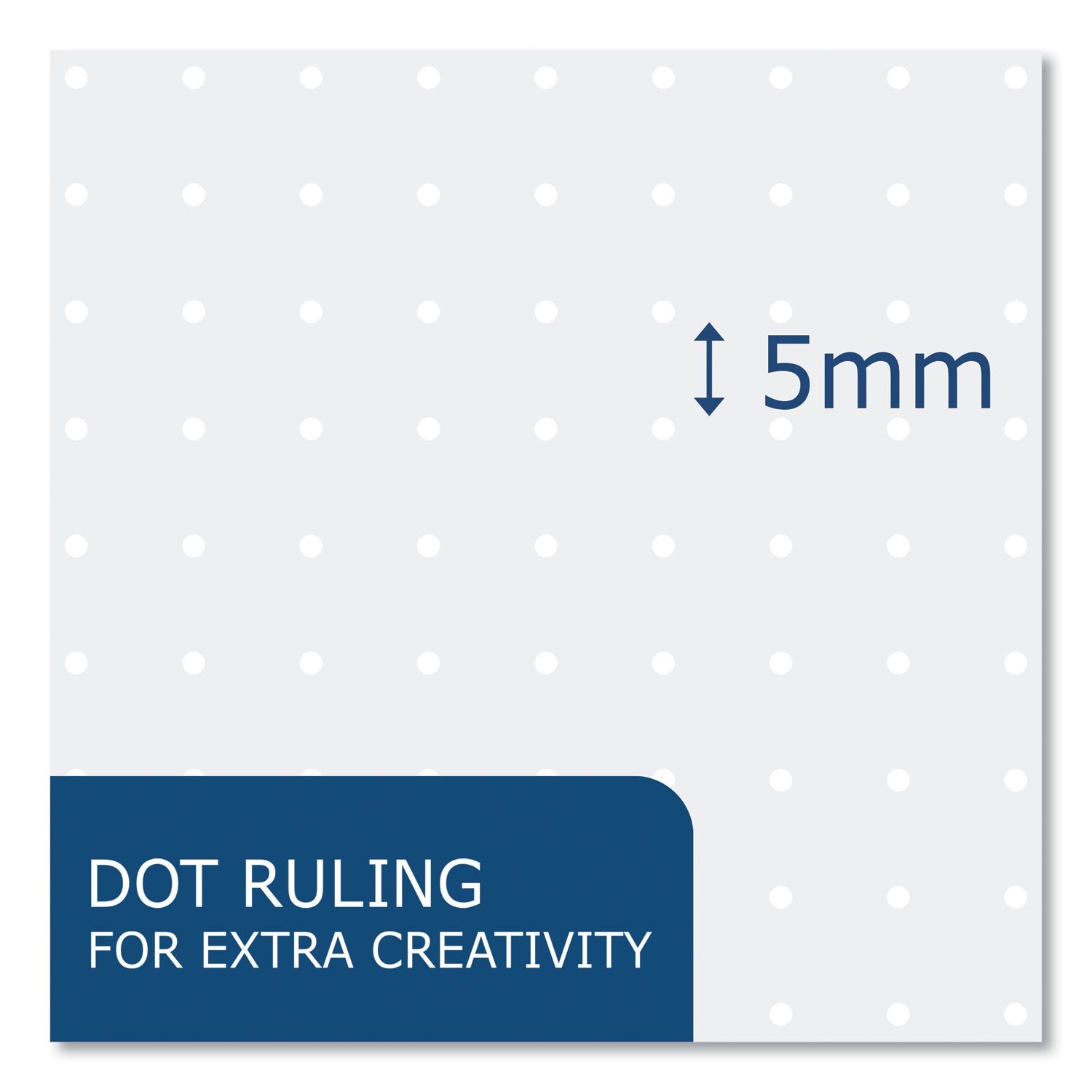 Roaring Spring® Whitelines Notebook, Dot Rule (5 mm), Gray/Orange Cover, (70) 8.25 x 5.75 Sheets, 12/Carton