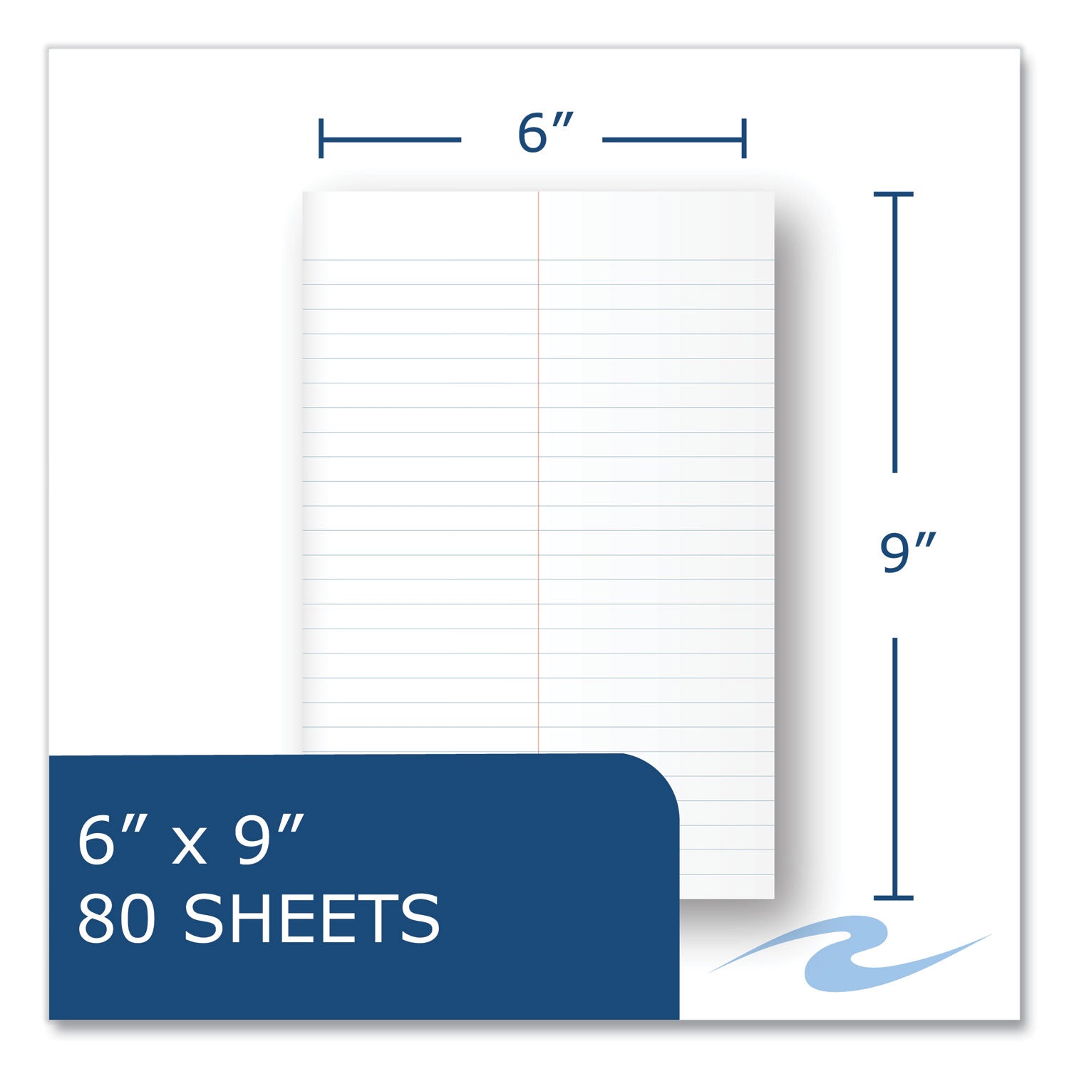 Roaring Spring® Boardroom Series Steno Pad, Gregg Rule, Brown Cover, 80 White 6 x 9 Sheets, 72 Pads/Carton