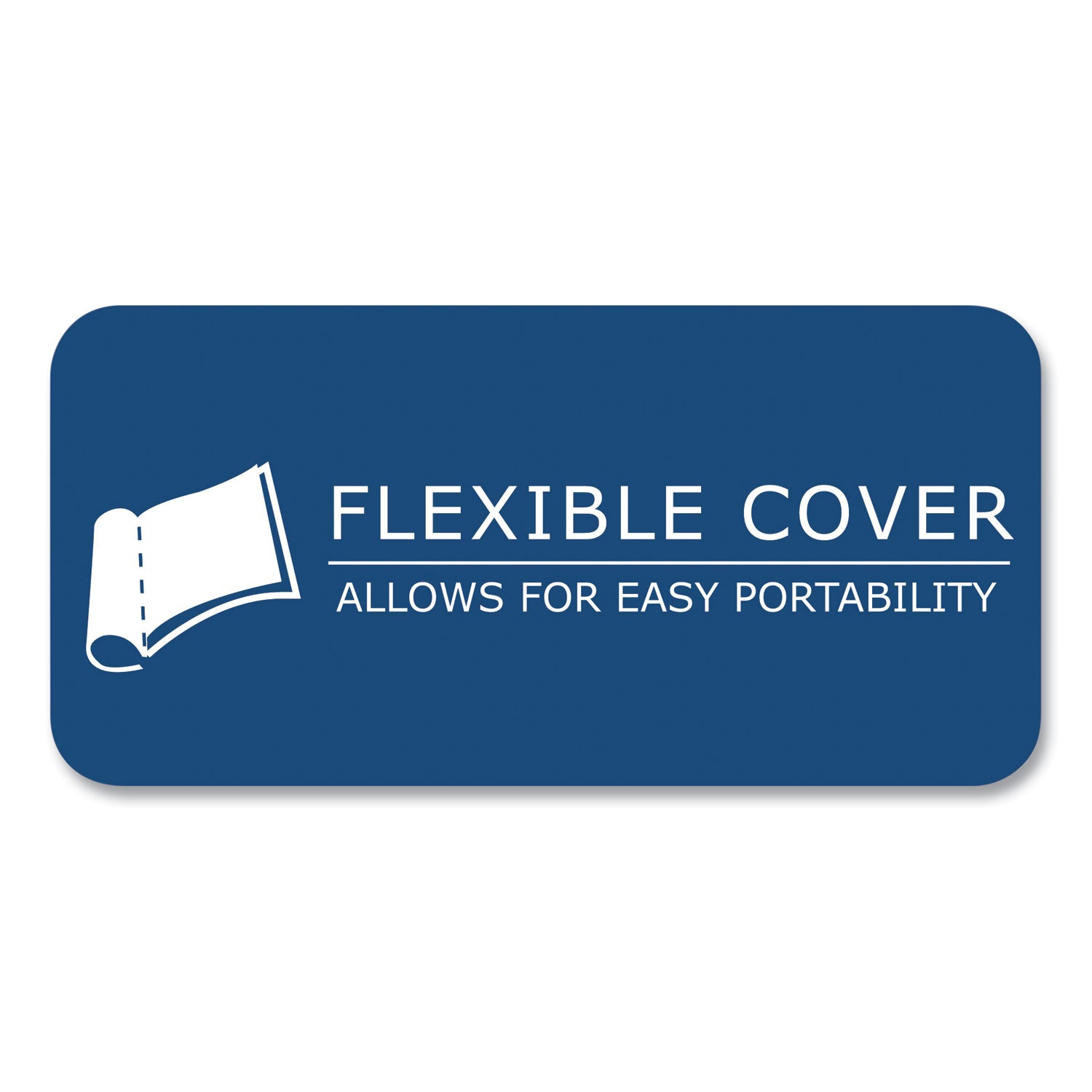 Roaring Spring® Flexible Cover Composition Notebook, Wide/Legal Rule, Blue Cover, (48) 10.5 x 8 Sheets, 72/Carton