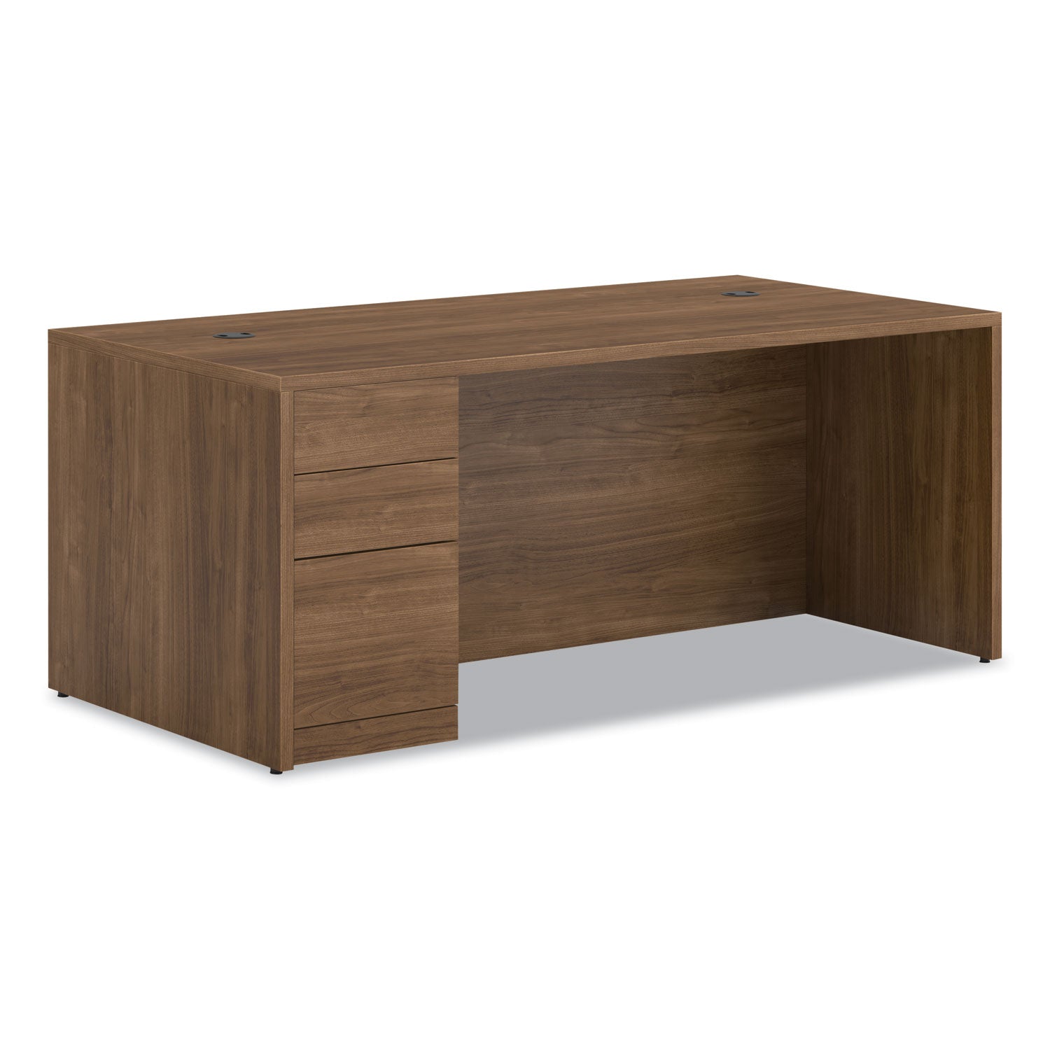 10500 Series™ "L" Workstation Single Pedestal Desk with Full-Height Pedestal, 72" x 36" x 29.5", Pinnacle