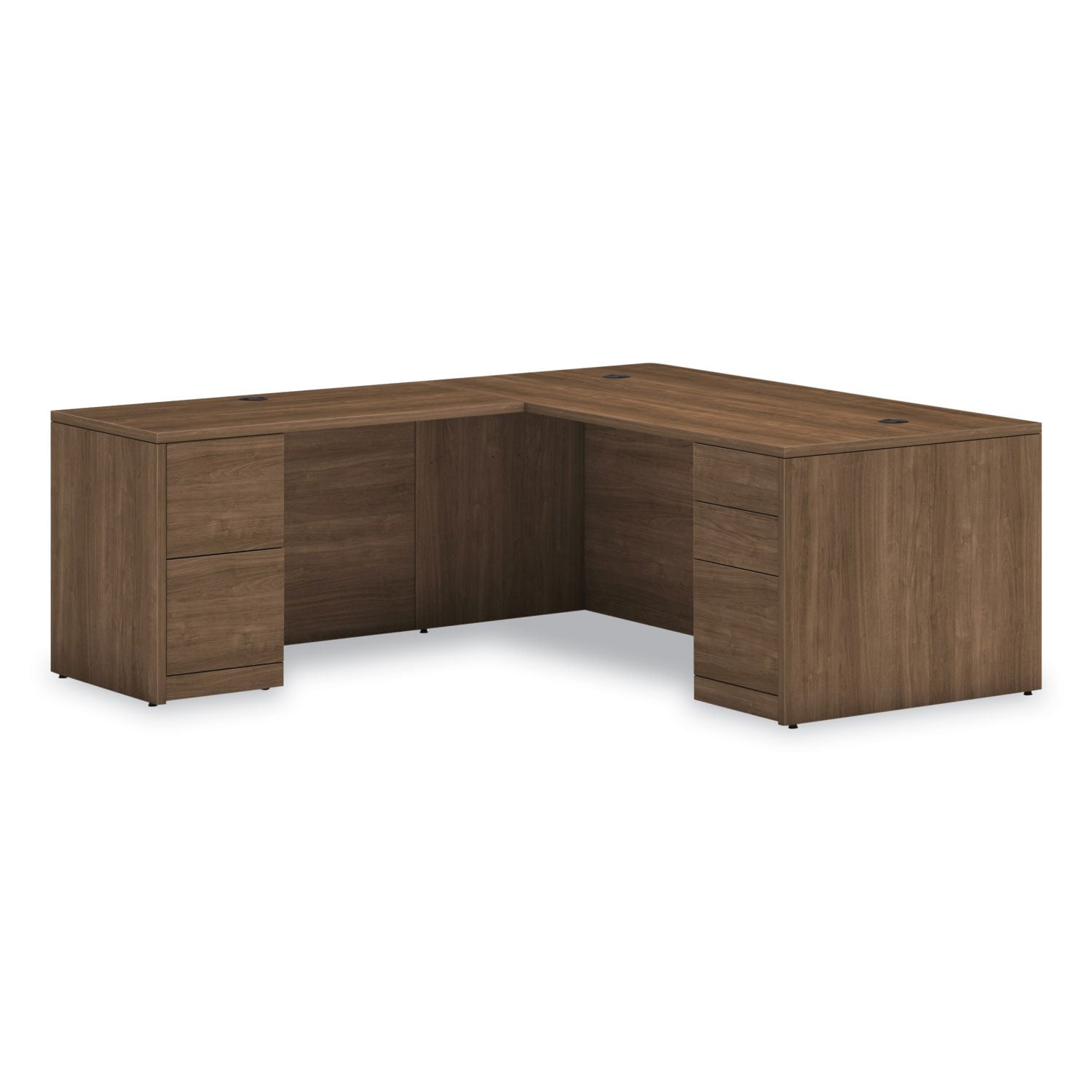 HON® 10500 Series Single Full-Height Pedestal Desk, Right: Box/Box/File, 72" x 36" x 29.5", Pinnacle