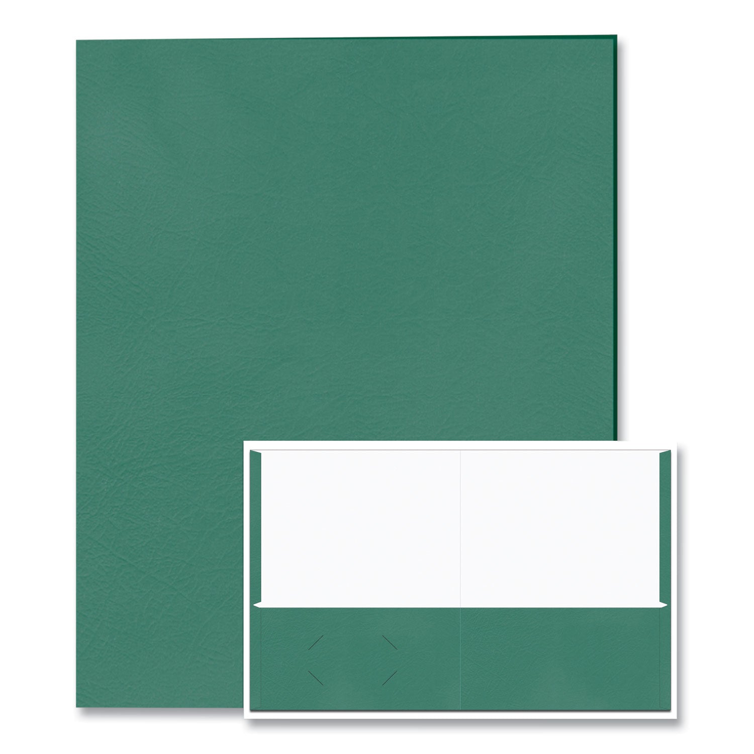 Roaring Spring® Pocket Folder, 0.5" Capacity, 11 x 8.5, Green, 25/Box, 10 Boxes/Carton