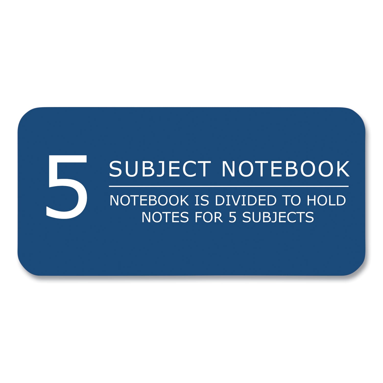 Roaring Spring® Earthtones BioBased 5 Subject Notebook, Medium/College Rule, Randomly Assorted Covers, (160) 11x9 Sheets, 12/Carton