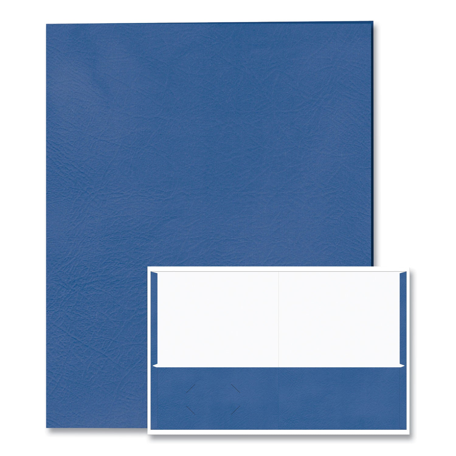 Roaring Spring® Pocket Folder, 0.5" Capacity, 11 x 8.5, Dark Blue, 25/Box, 10 Boxes/Carton