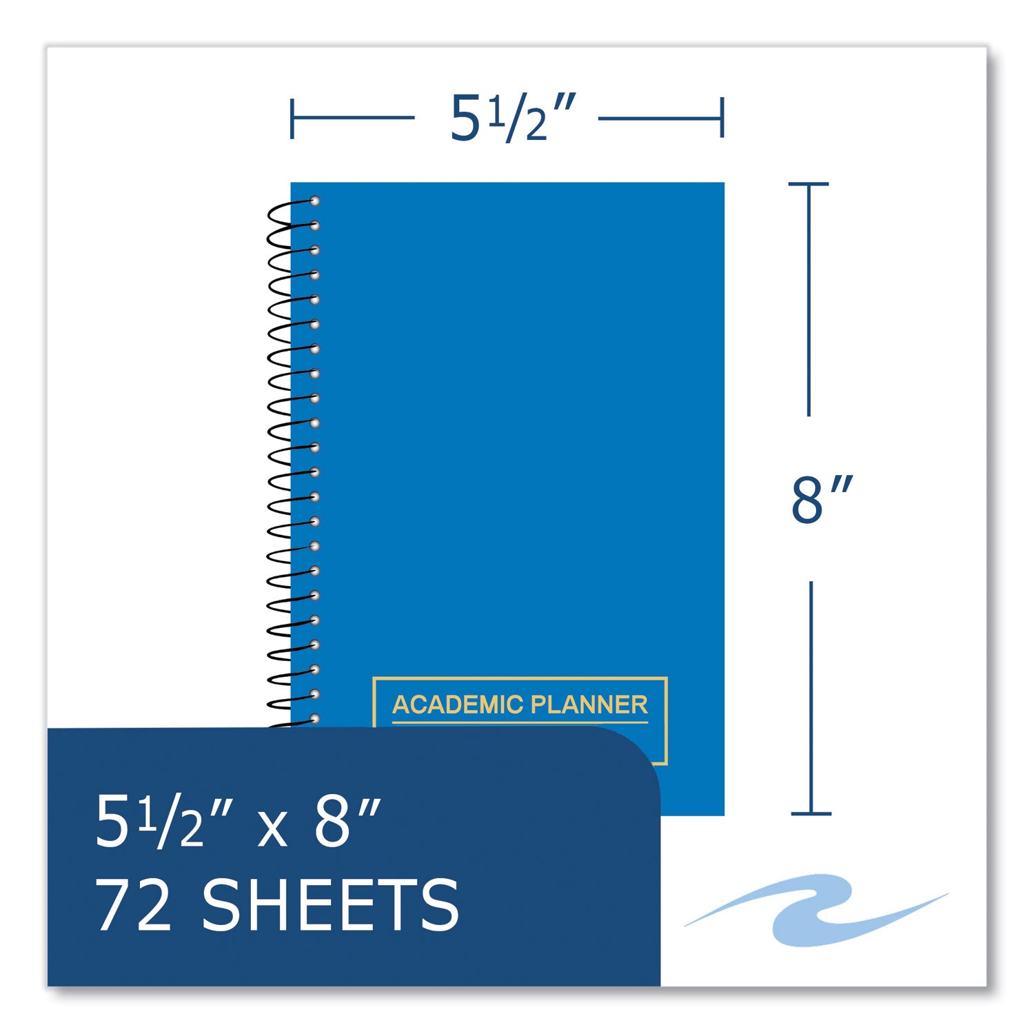 Roaring Spring® Wirebound Academic Weekly Planner, Assorted Cover Colors, 8 x 5.5, 14-Month (July - August) 2023-2024, 28/Carton