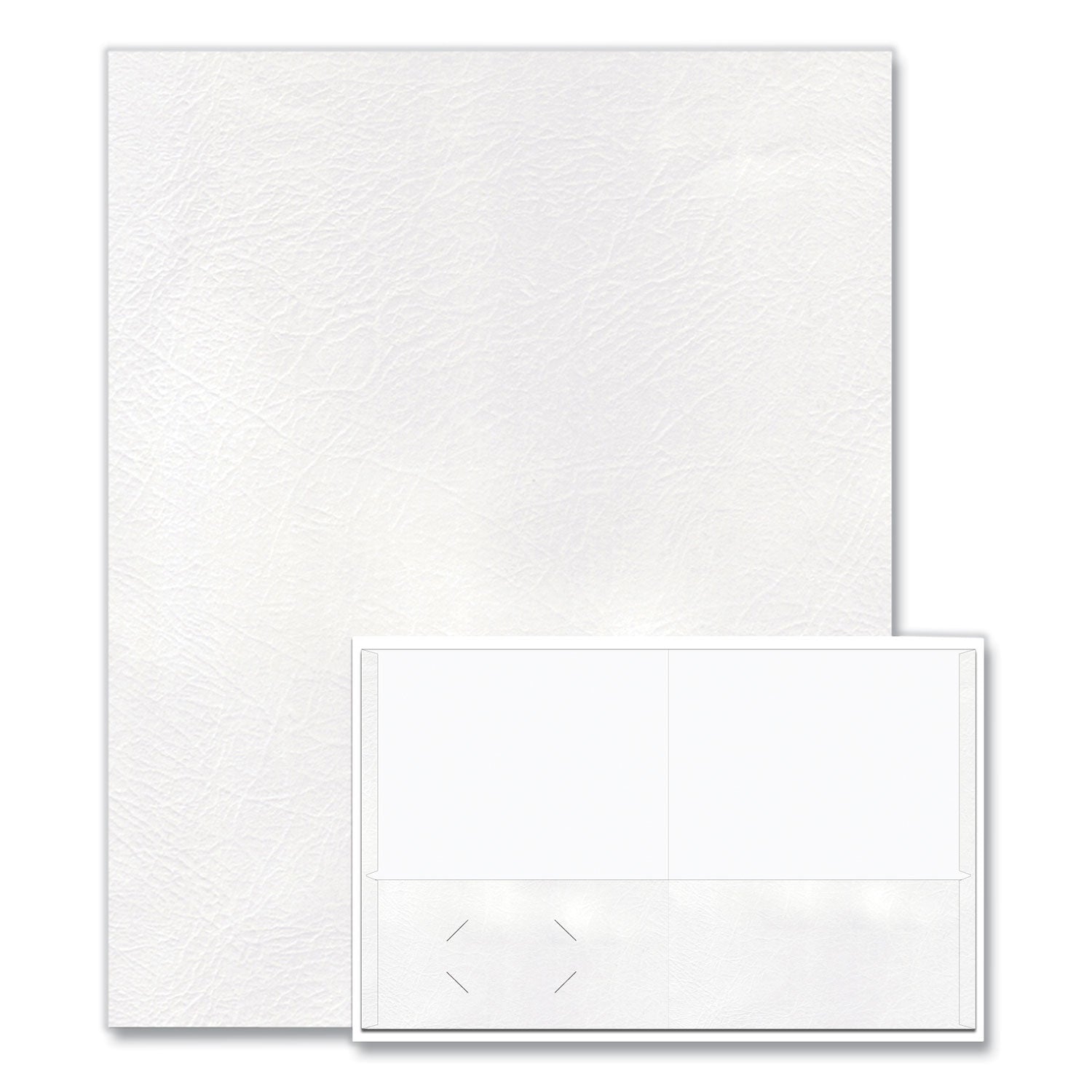 Roaring Spring® Pocket Folder, 0.5" Capacity, 11 x 8.5, White, 25/Box, 10 Boxes/Carton