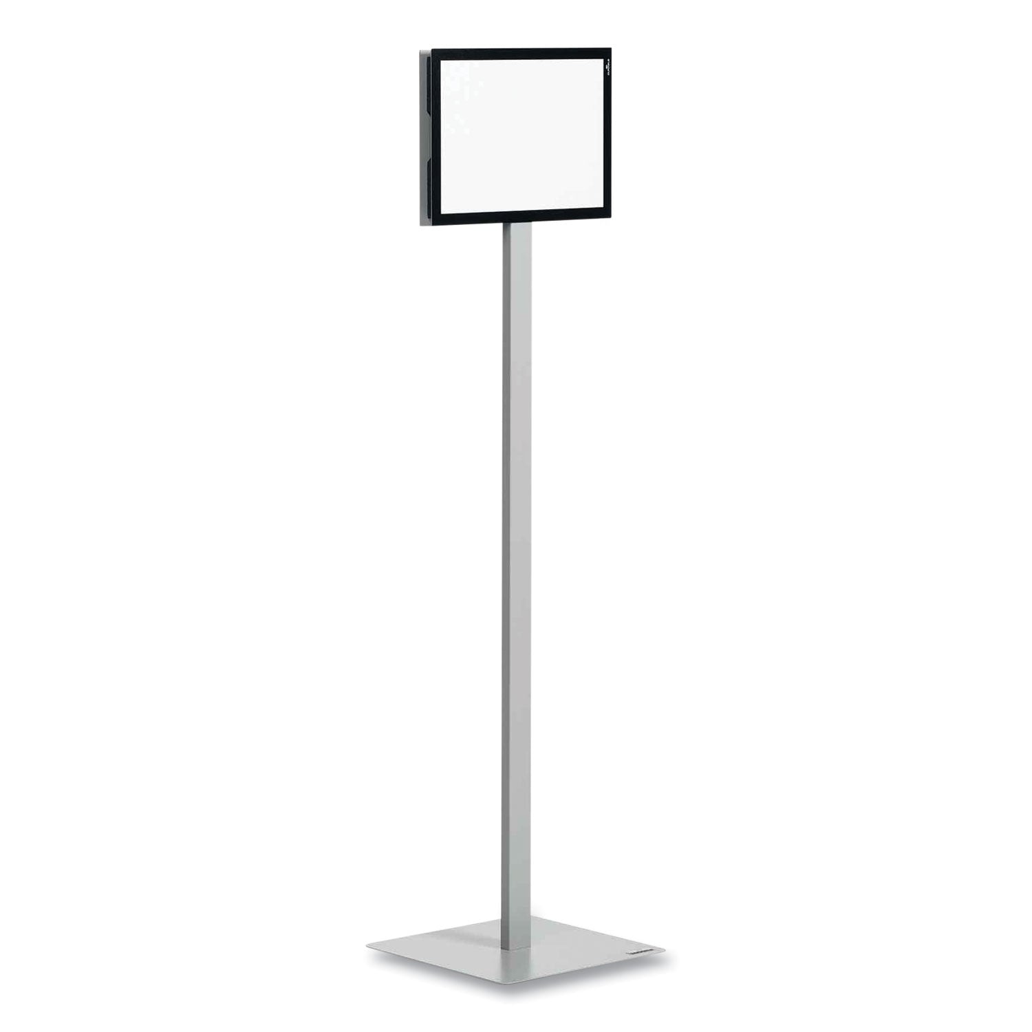 Durable® Info Stand Basic Floor Stand, 51.57" Tall, Black Stand, 8.5 x 11 Face