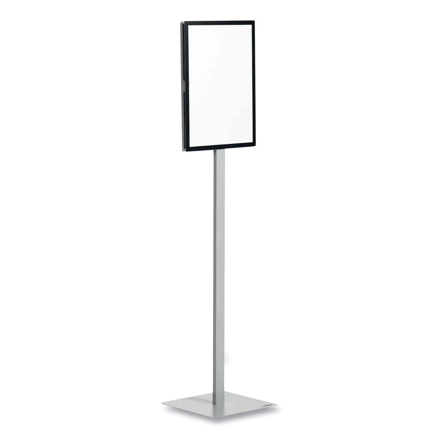 Durable® Info Basic Floor Stand, 55.31" Tall, Black Stand, 11 x 17 Face