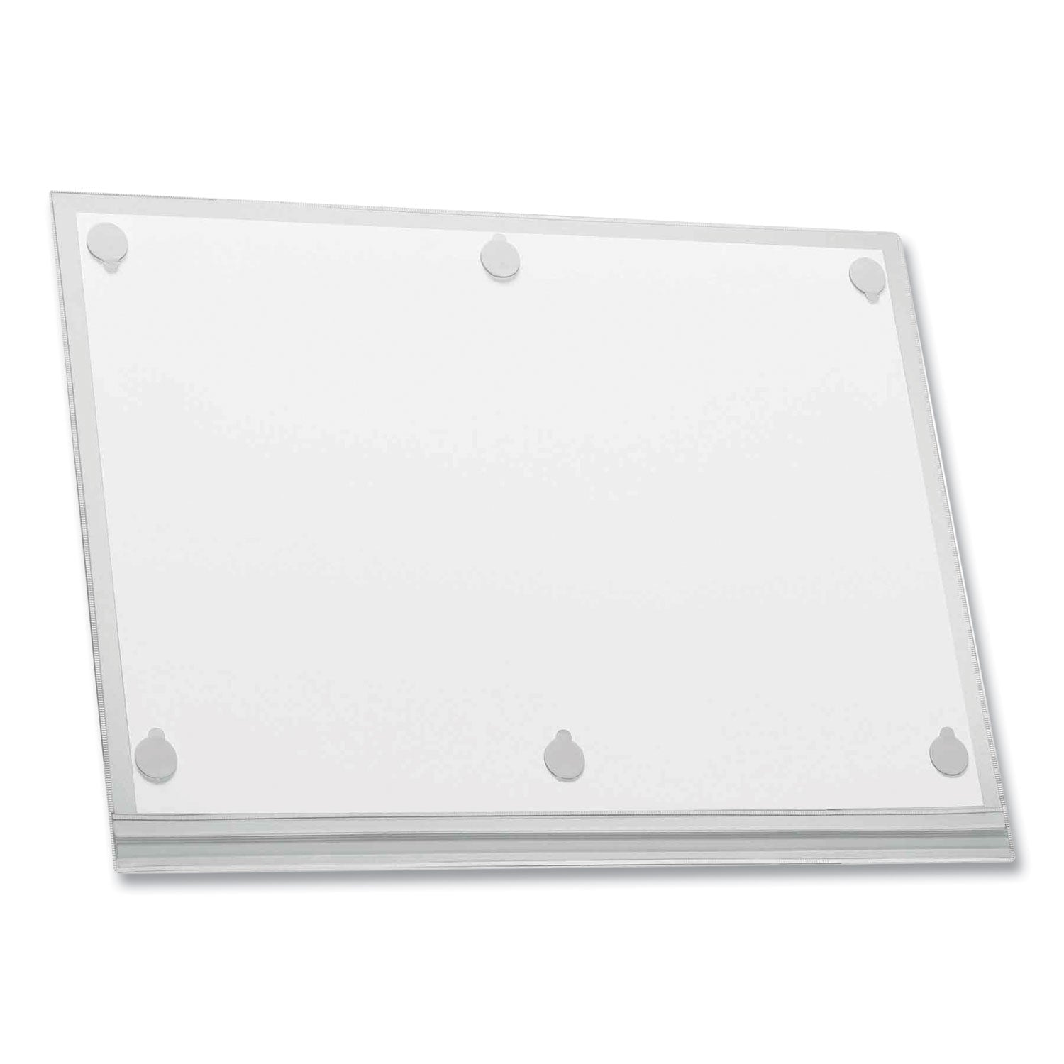 Durable® Self-Adhesive Water-Resistant Sign Holder, 11 x 17, Clear Frame, 5/Pack