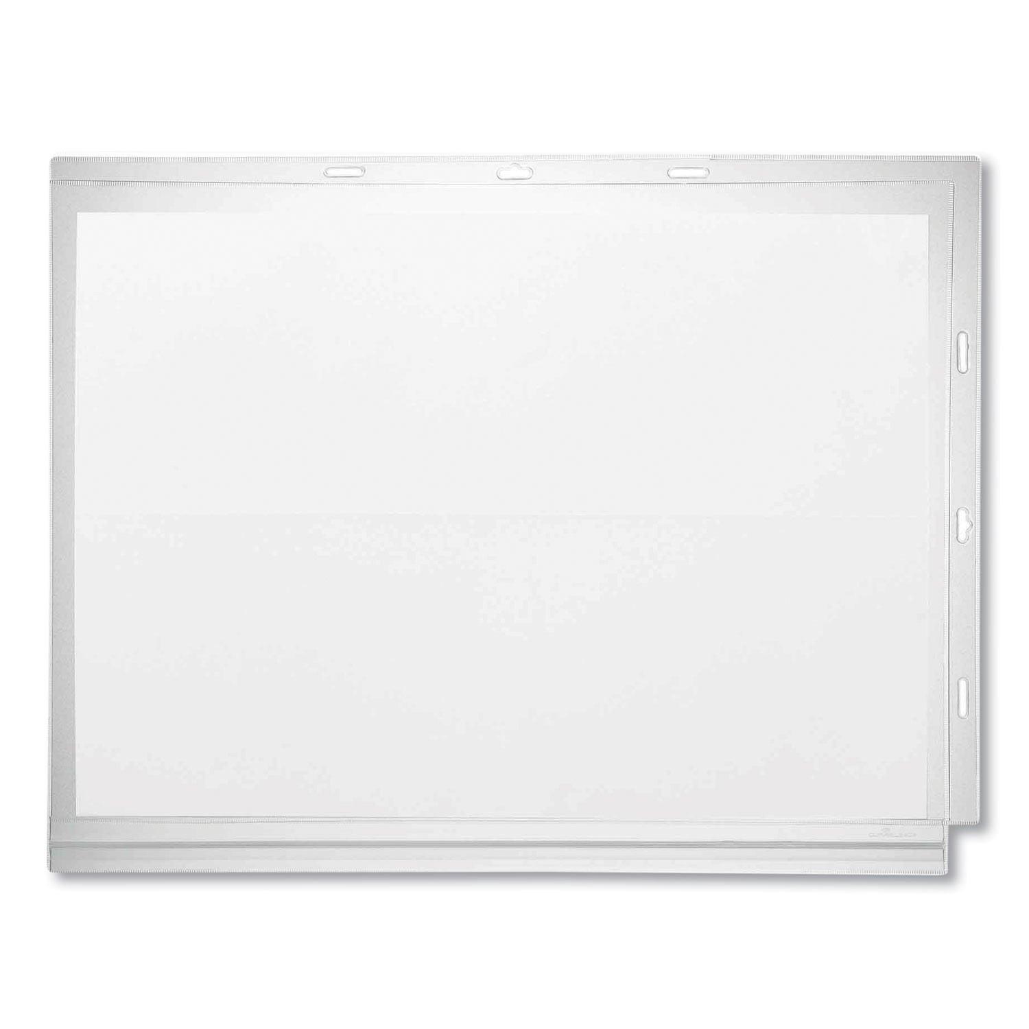 Durable® Water-Resistant Sign Holder Pockets with Cable Ties, 11 x 17, Clear Frame, 5/Pack