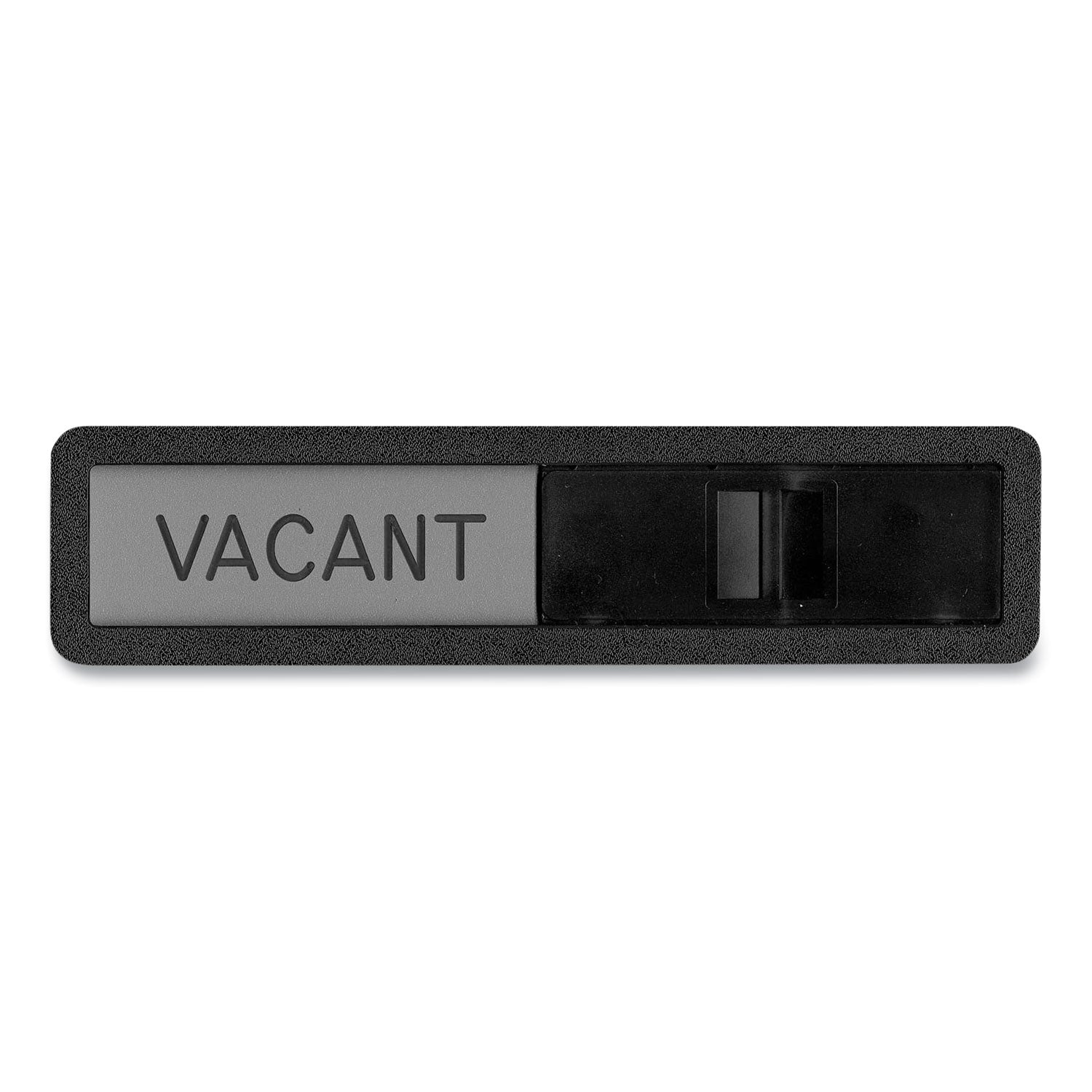 Headline® Sign Vacant/In Use Sign, In-Use; Vacant, 2.5 x 10.5, Black/Silver