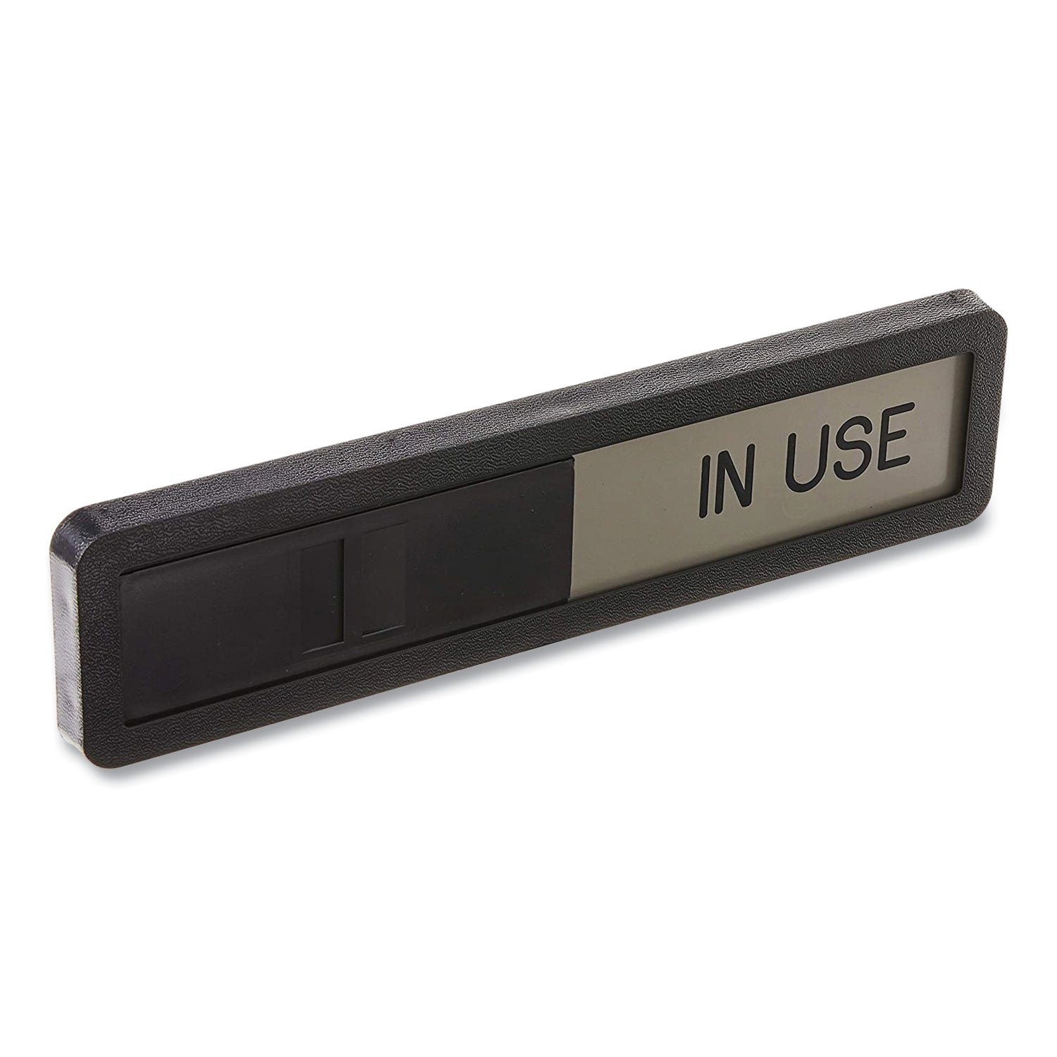 Headline® Sign Vacant/In Use Sign, In-Use; Vacant, 2.5 x 10.5, Black/Silver