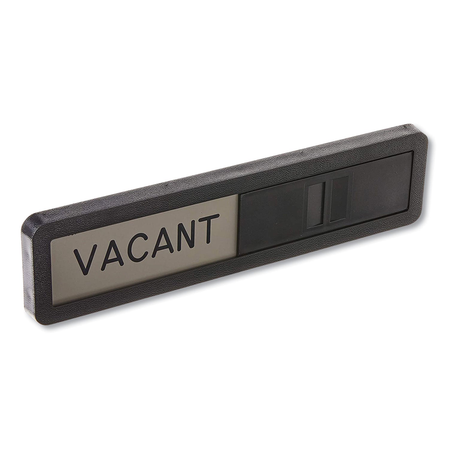 Headline® Sign Vacant/In Use Sign, In-Use; Vacant, 2.5 x 10.5, Black/Silver