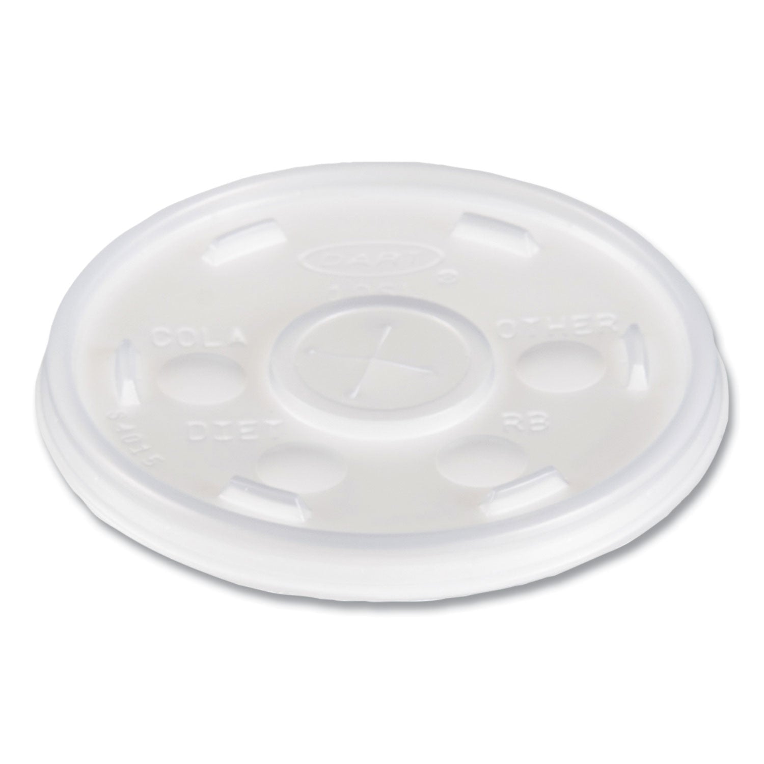 Plastic Cold Cup Lids, Fits 10 oz Cups, Translucent, 100 Pack, 10 Packs/Carton