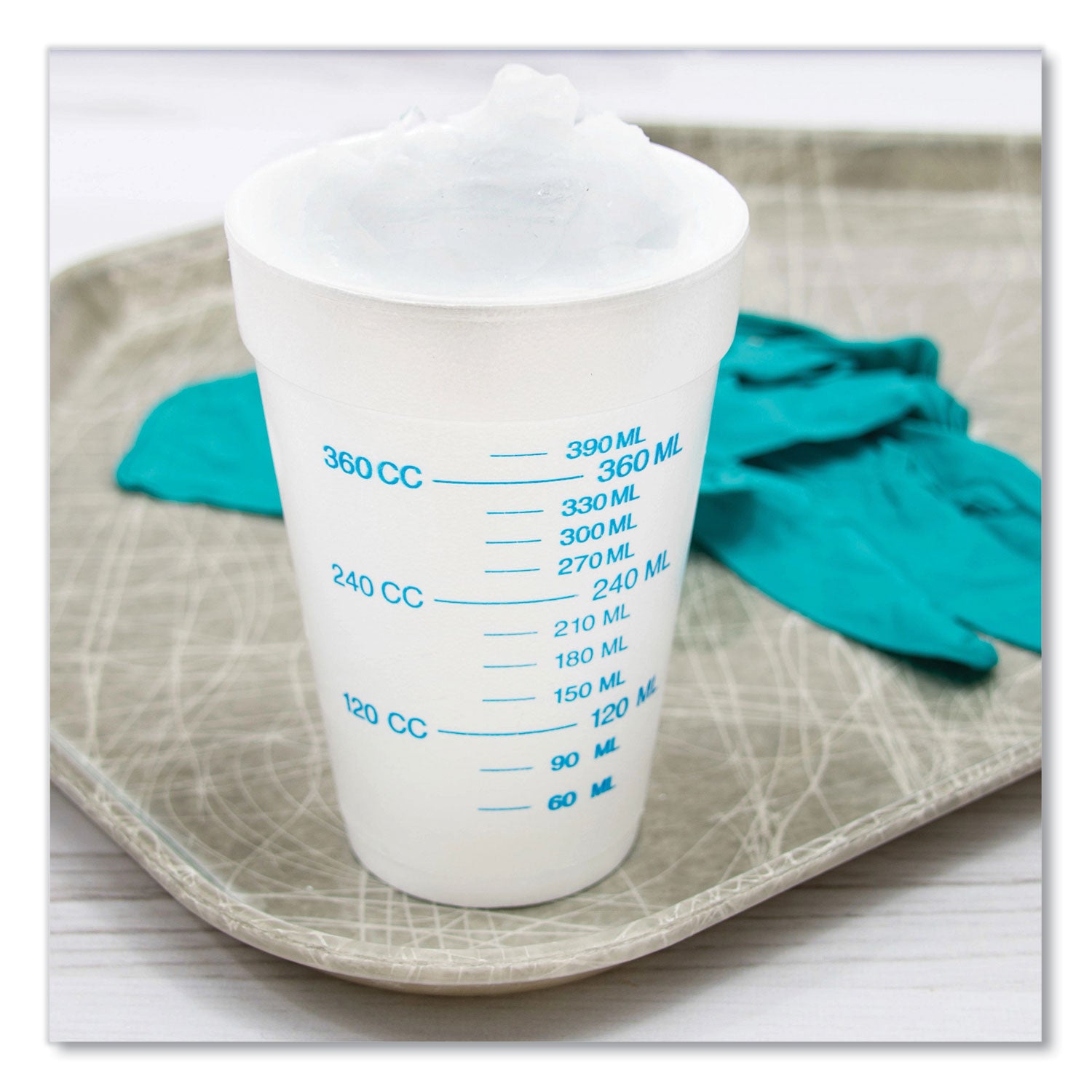 Dart® Graduated Foam Medical Cups, 16 oz, White, 25/Pack, 40 Packs/Carton