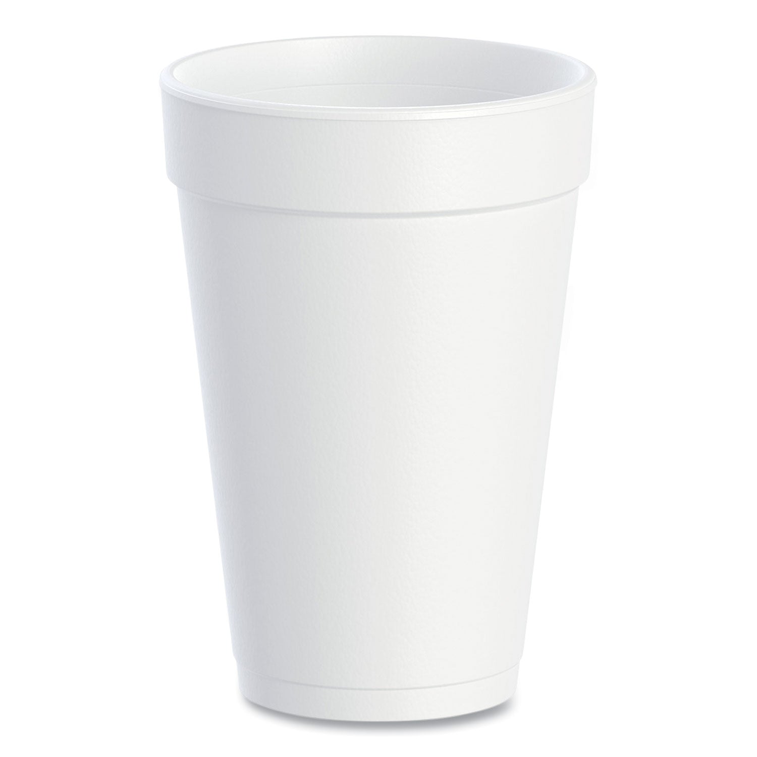 Foam Drink Cups, 16 oz, White, 20/Bag, 25 Bags/Carton