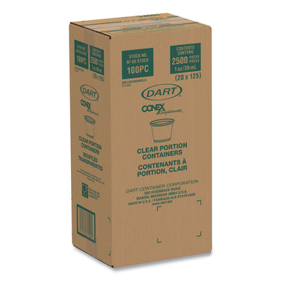 DART Conex Complements Portion/Medicine Cups, 1 oz, Clear, 125/Bag, 20 Bags/Carton - Flipcost