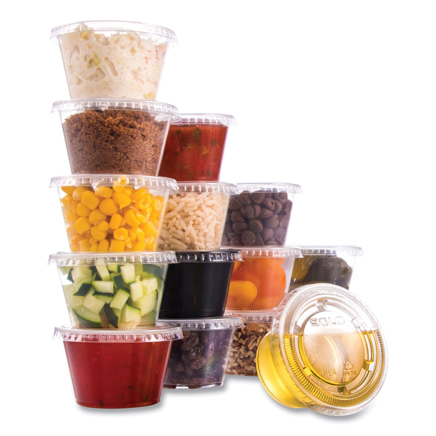 Dart® Conex Complements Portion/Medicine Cups, 4 oz, Clear, 125/Bag, 20 Bags/Carton