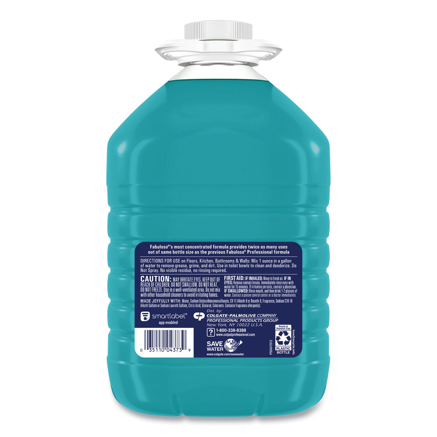 Fabuloso® All-Purpose Cleaner, Ocean Cool Scent, 1 gal Bottle, 4/Carton