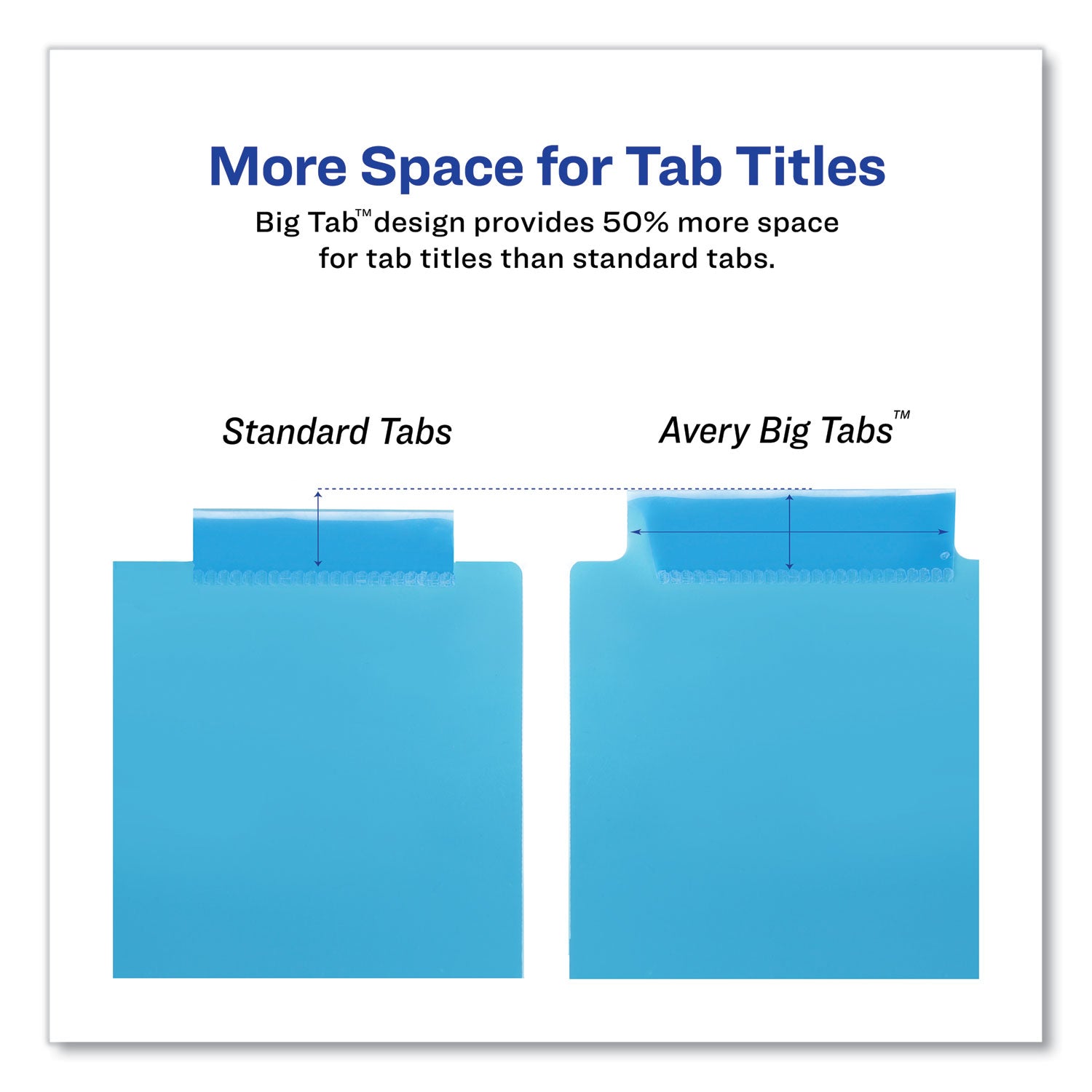 Avery® Big Tab Insertable Two-Pocket Plastic Dividers, 8-Tab, 11.13 x 9.25, Assorted, 1 Set