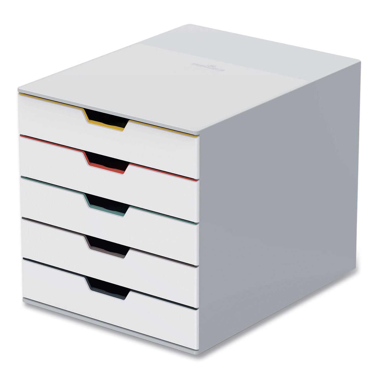 Durable® Desktop Document Sorter, 5 Sections, For File Size A4 to C4, 11 x 14 x 11.5, Assorted Colors