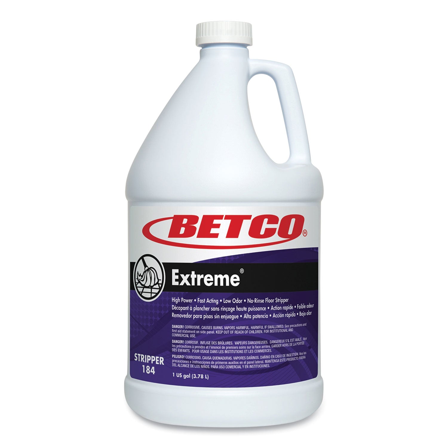 Extreme Floor Stripper, Lemon Scent; 1 gal Bottle, 4/Carton