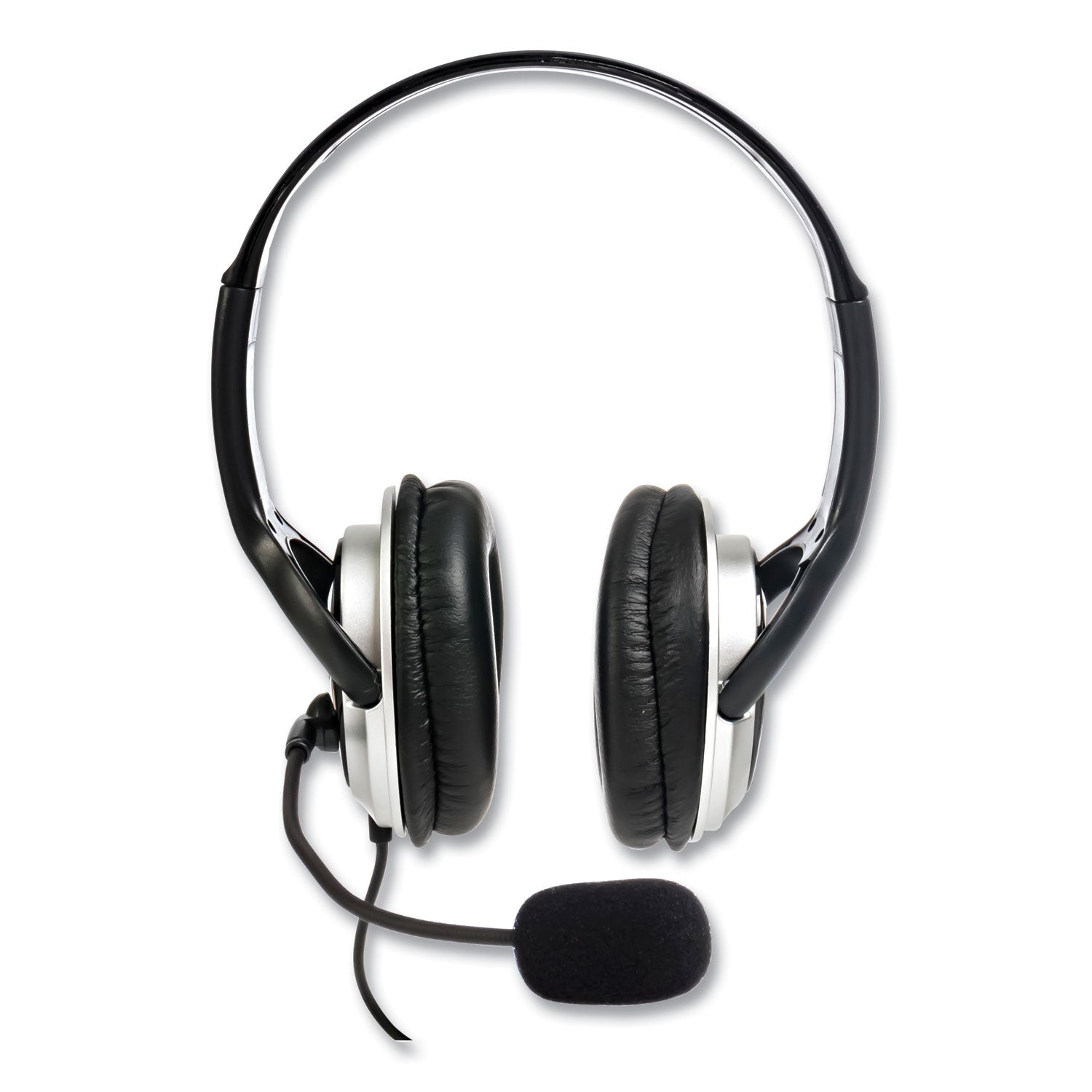 Spracht ZuM Binaural Over The Head Headset, Black/Silver