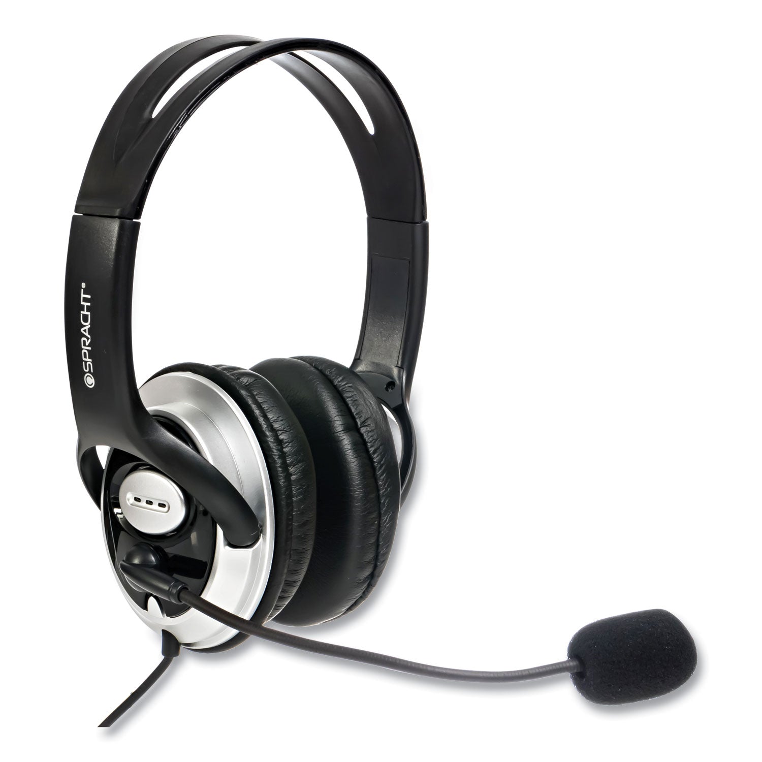 Spracht ZuM Binaural Over The Head Headset, Black/Silver