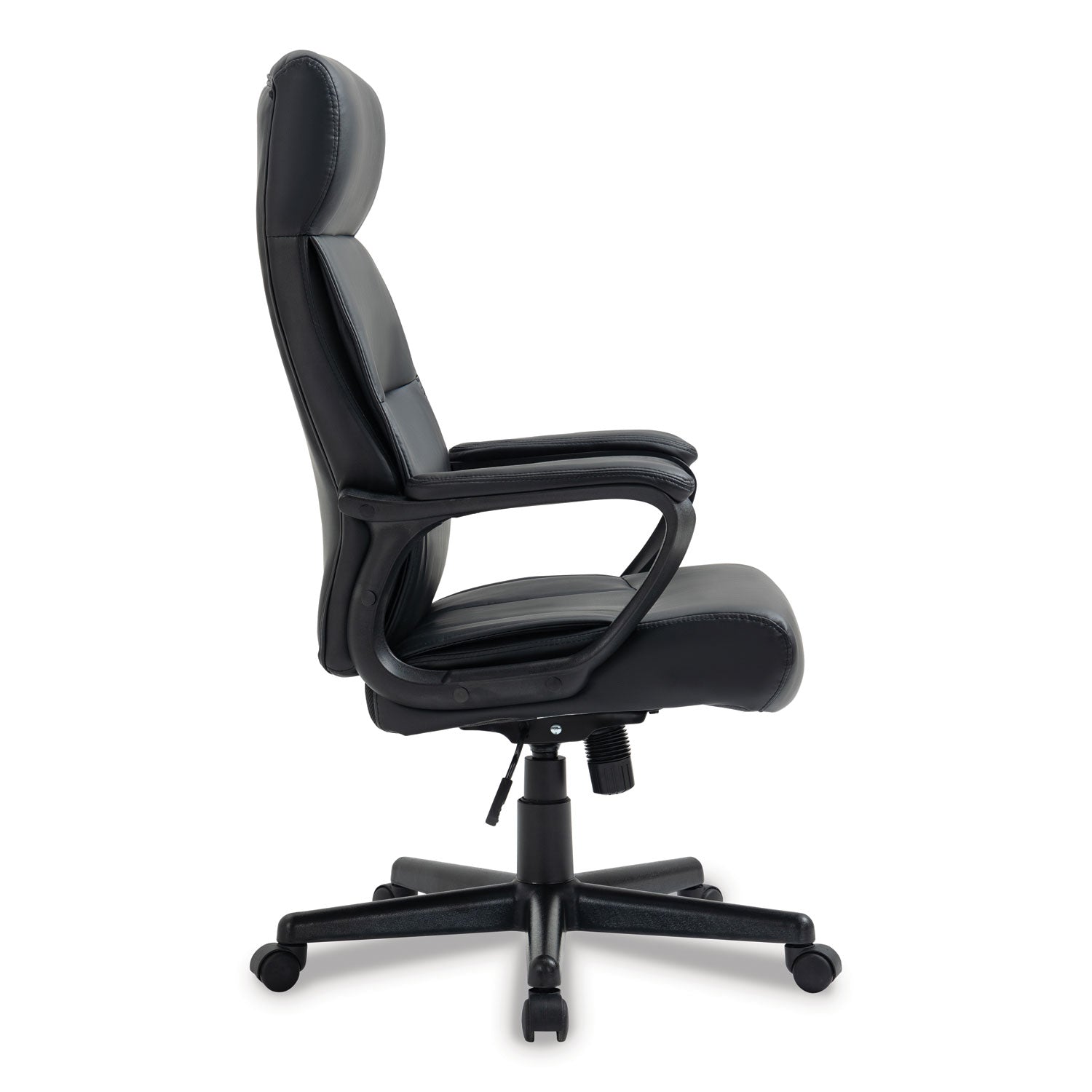 Alera® Alera Oxnam Series High-Back Task Chair, Supports Up to 275 lbs, 17.56" to 21.38" Seat Height, Black Seat/Back, Black Base