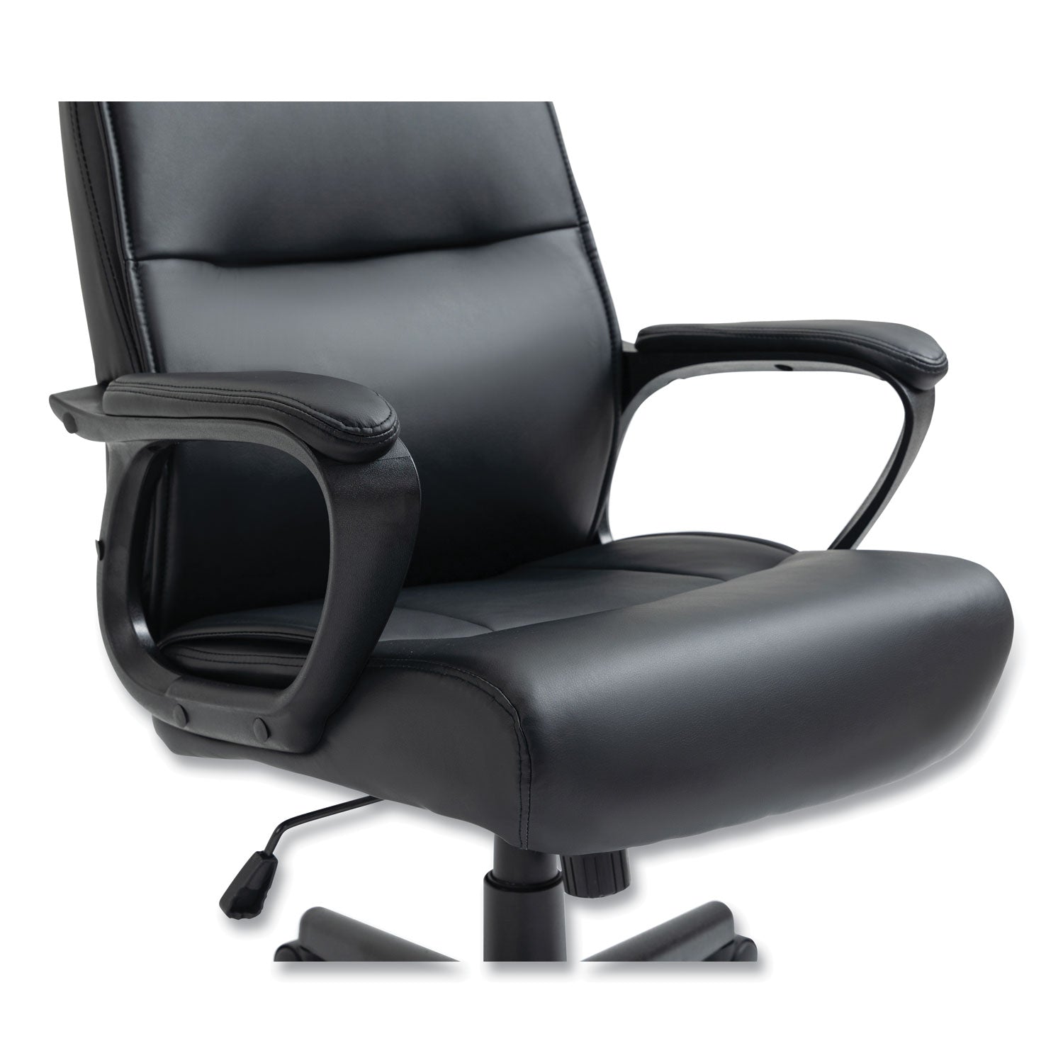 Alera® Alera Oxnam Series High-Back Task Chair, Supports Up to 275 lbs, 17.56" to 21.38" Seat Height, Black Seat/Back, Black Base