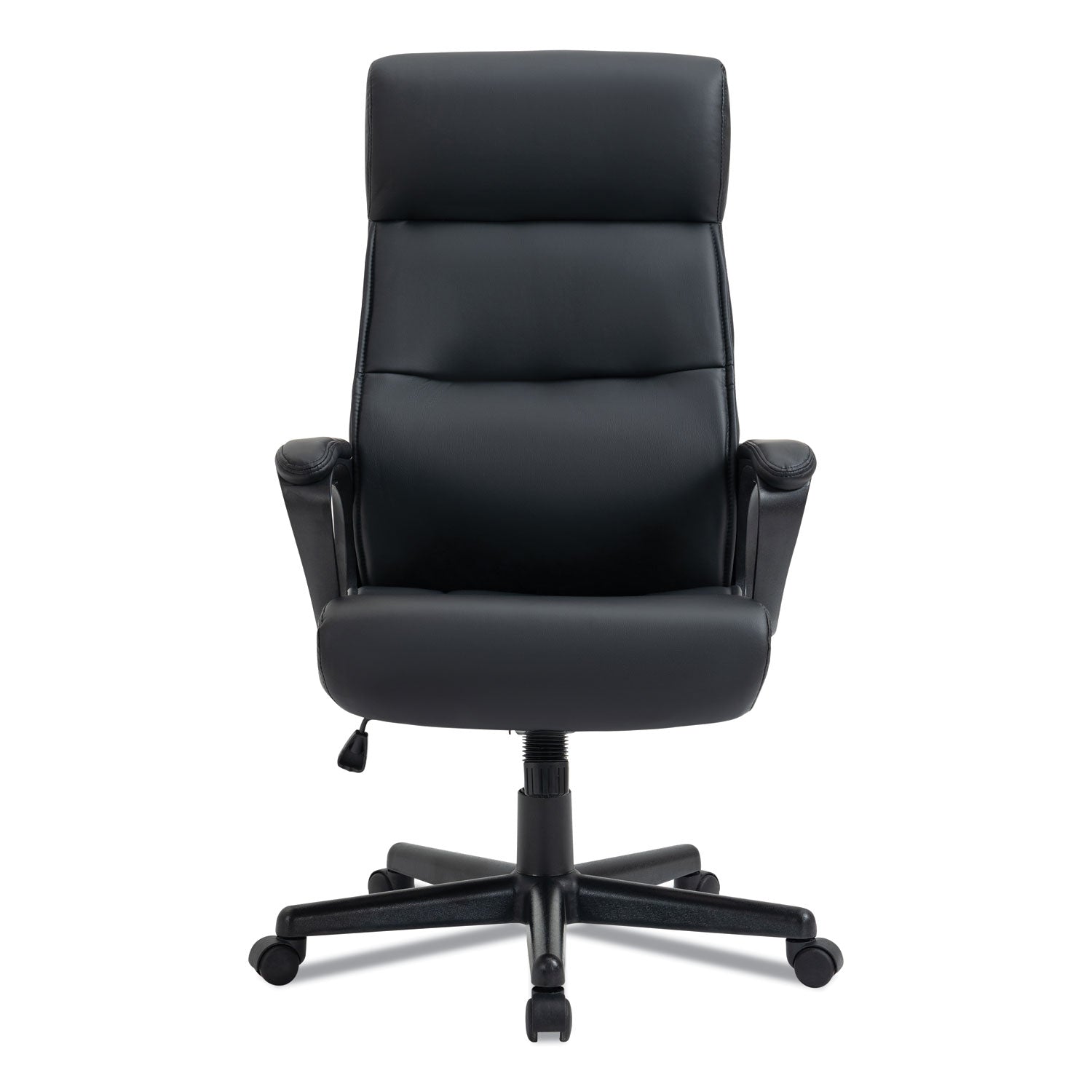 Alera® Alera Oxnam Series High-Back Task Chair, Supports Up to 275 lbs, 17.56" to 21.38" Seat Height, Black Seat/Back, Black Base