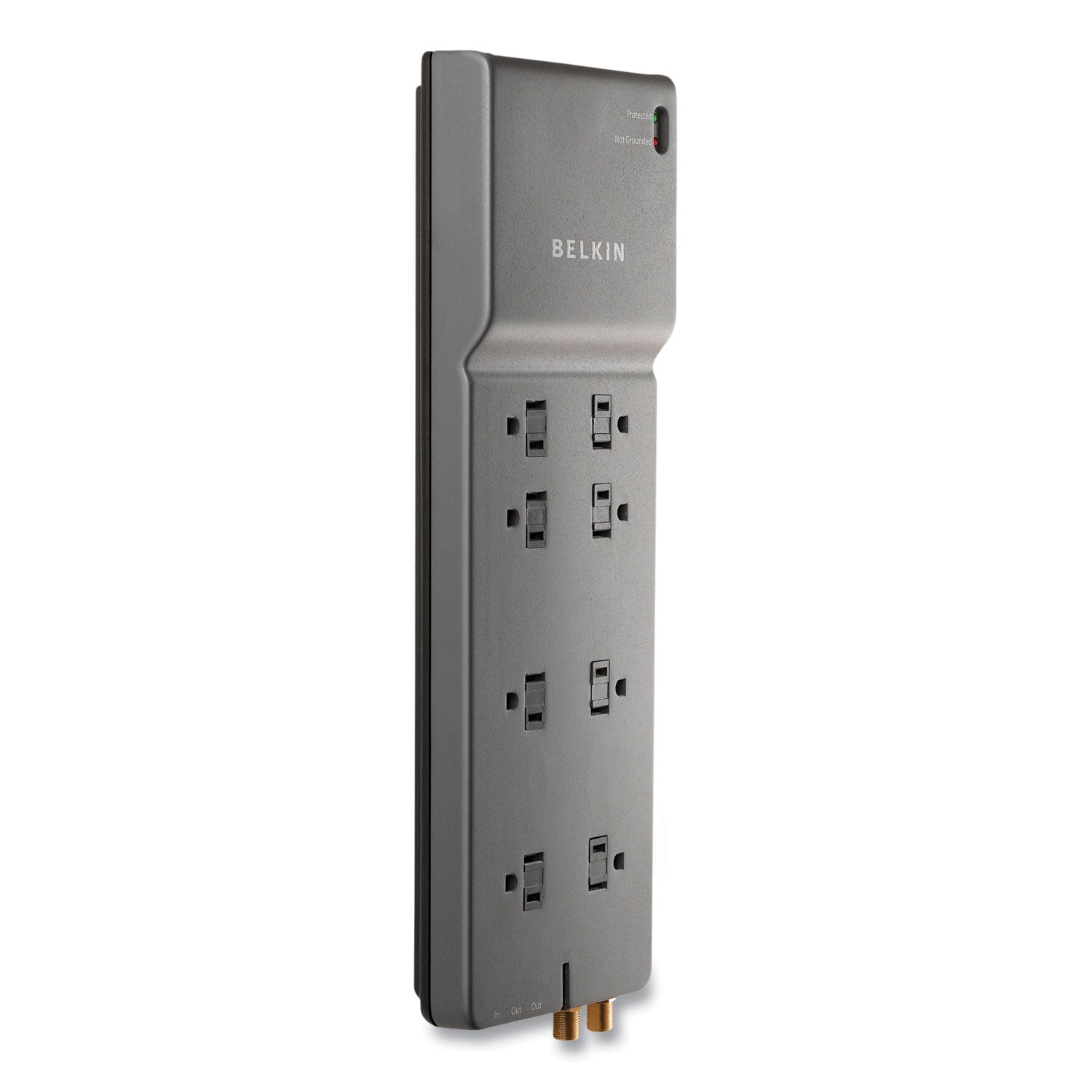 Belkin® Home/Office Surge Protector, 8 AC Outlets, 6 ft Cord, 3,390 J, White