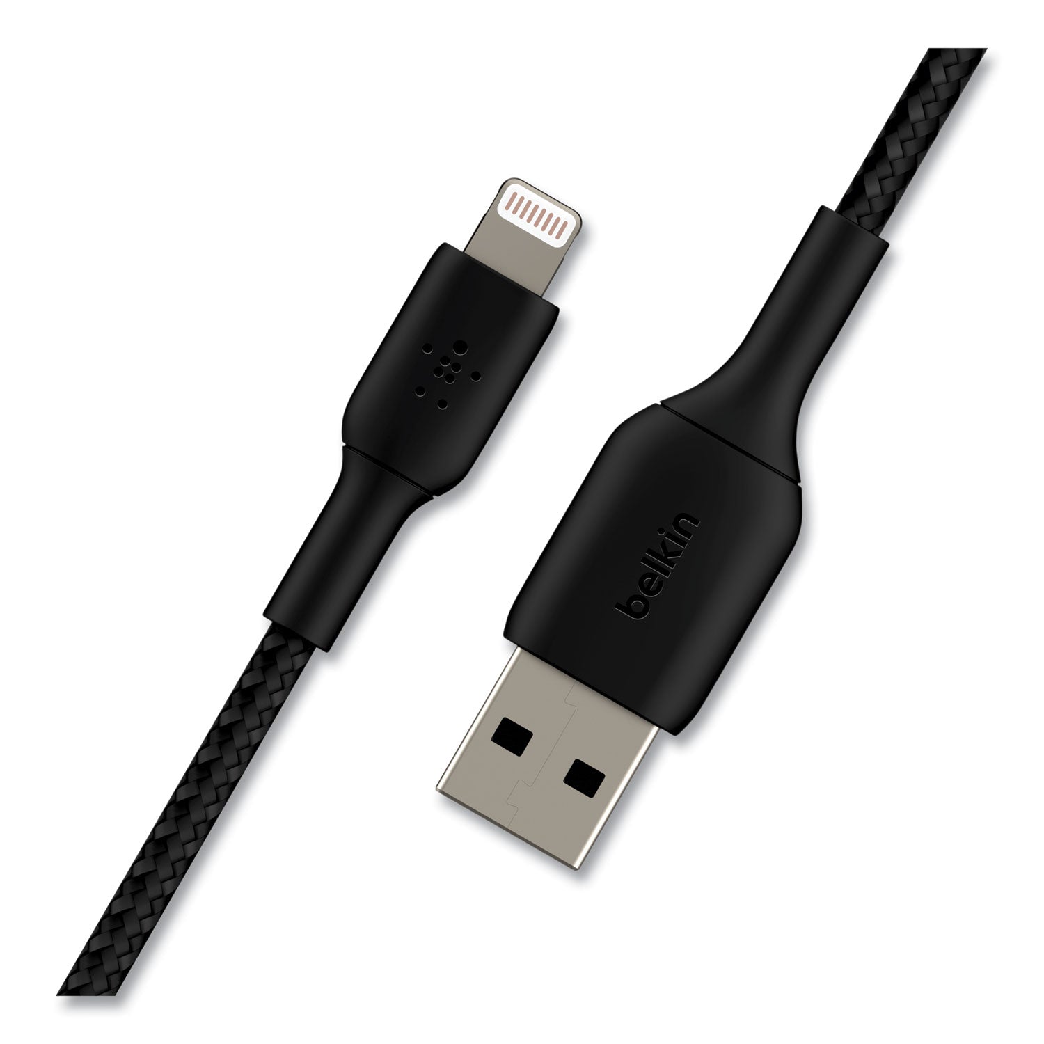 Belkin® BOOST CHARGE Braided Apple Lightning to USB-A ChargeSync Cable, 6.6 ft, Black