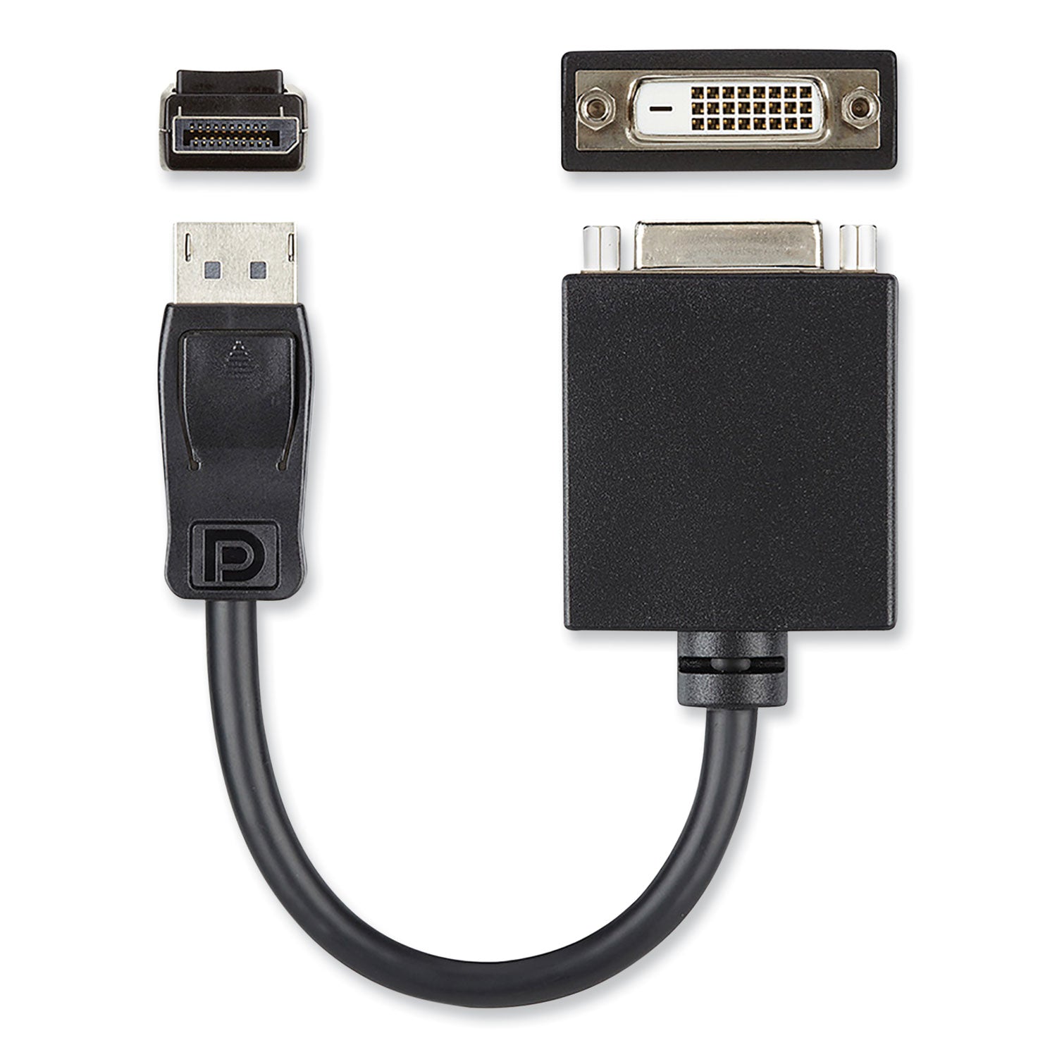 Belkin® DisplayPort to DVI Adapter, 5", Black