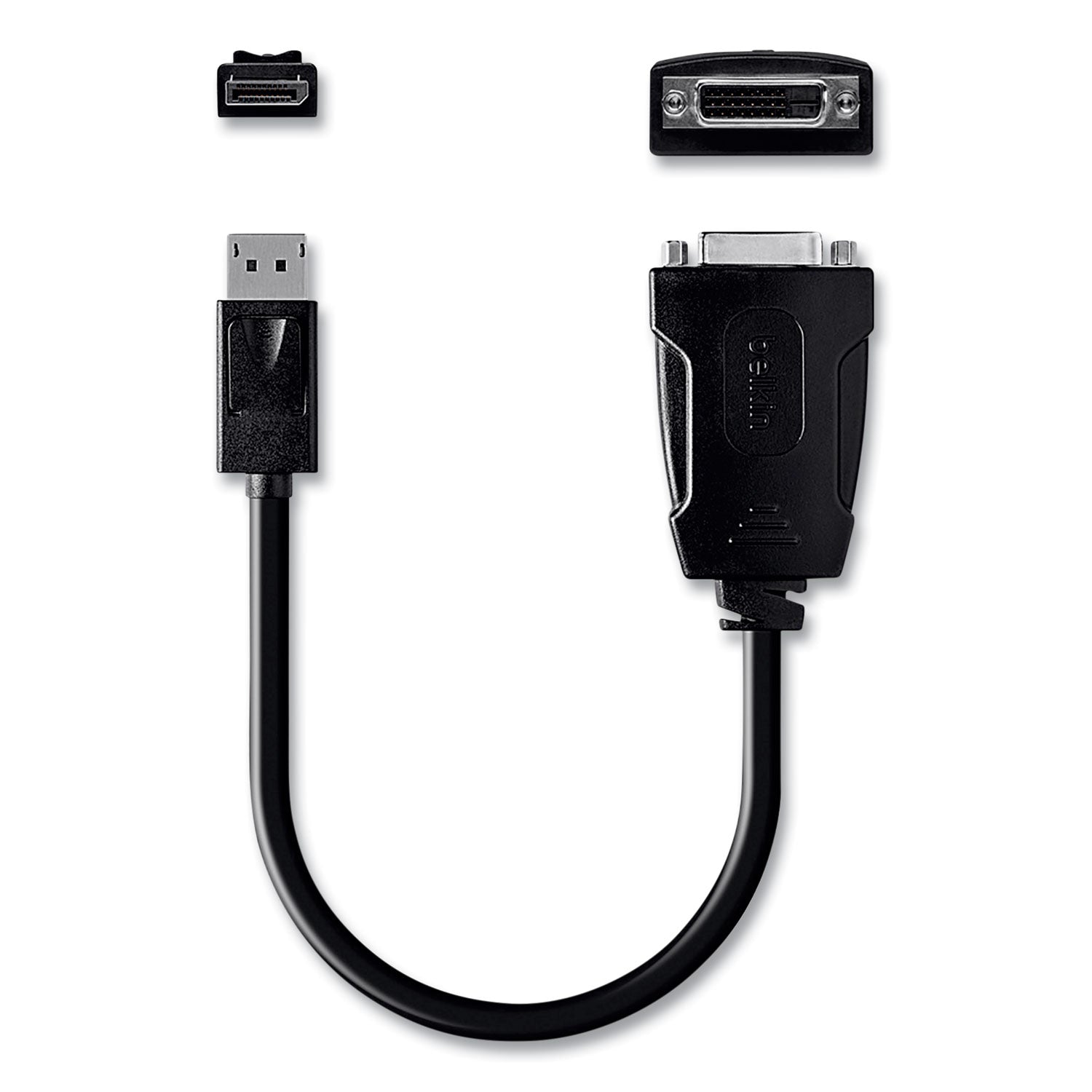 Belkin® DisplayPort to DVI Adapter, 5", Black