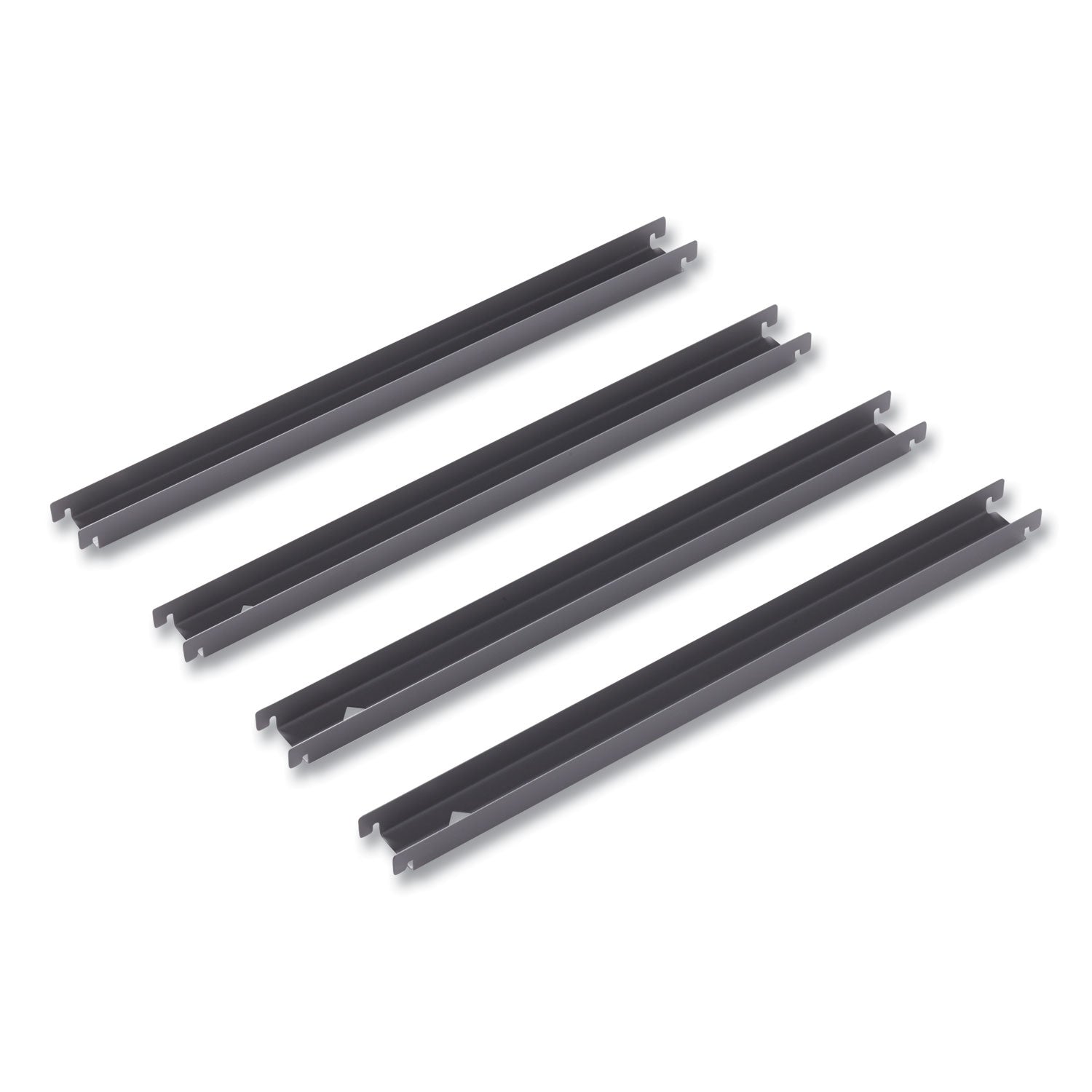 Alera® Two Row Hangrails for Alera 30" and 36" Wide Lateral Files, Aluminum, 4/Pack