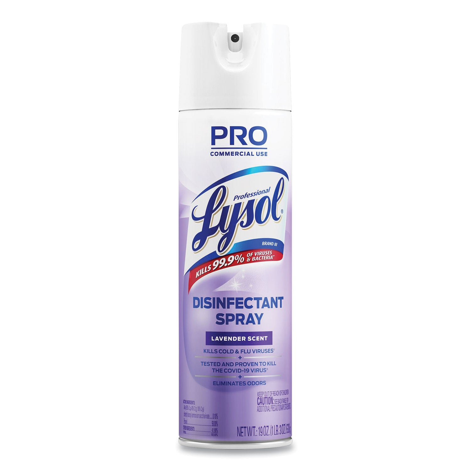 Professional LYSOL® Brand Disinfectant Spray, Lavender, 19 oz Aerosol Spray, 12/Carton