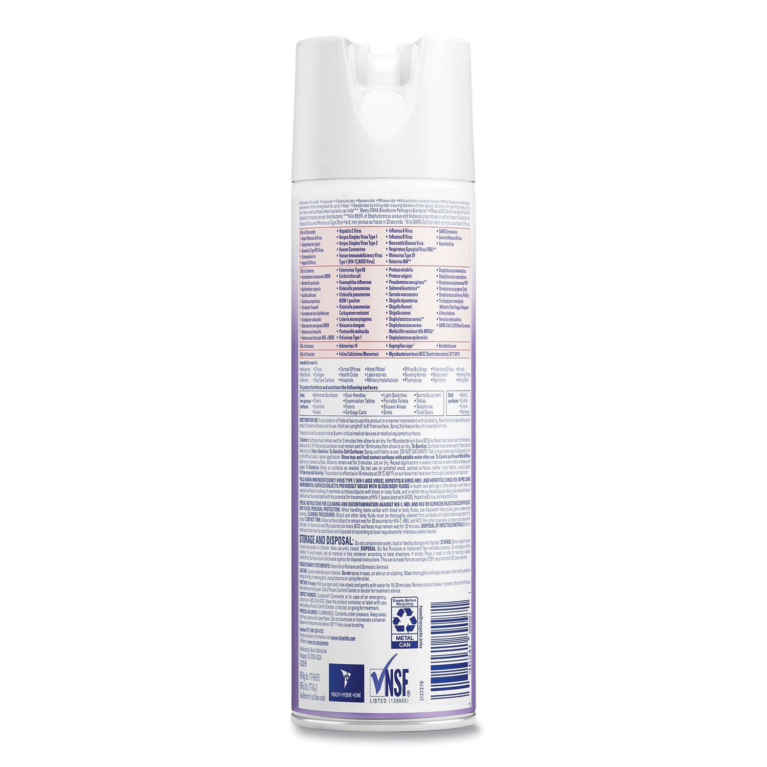 Professional LYSOL® Brand Disinfectant Spray, Lavender, 19 oz Aerosol Spray