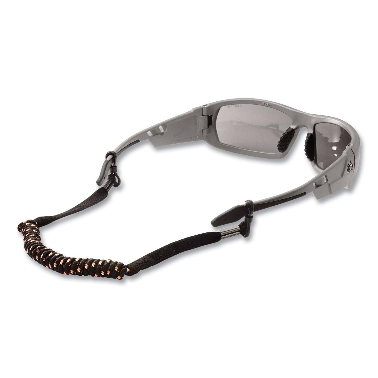 Skullerz 3280 Elastic Coil Eyewear Lanyard, PVC O-Ring Slip Fastener, 10" Long, Black ergodyne® Flipcost