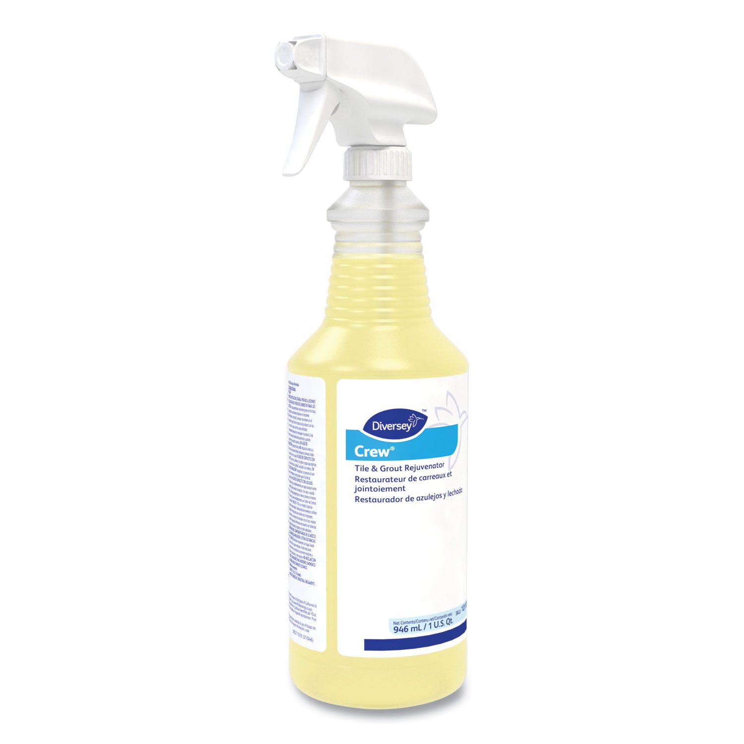 Diversey™ Crew Tile and Grout Rejuvenator, 32 oz Spray Bottle, 12/Carton