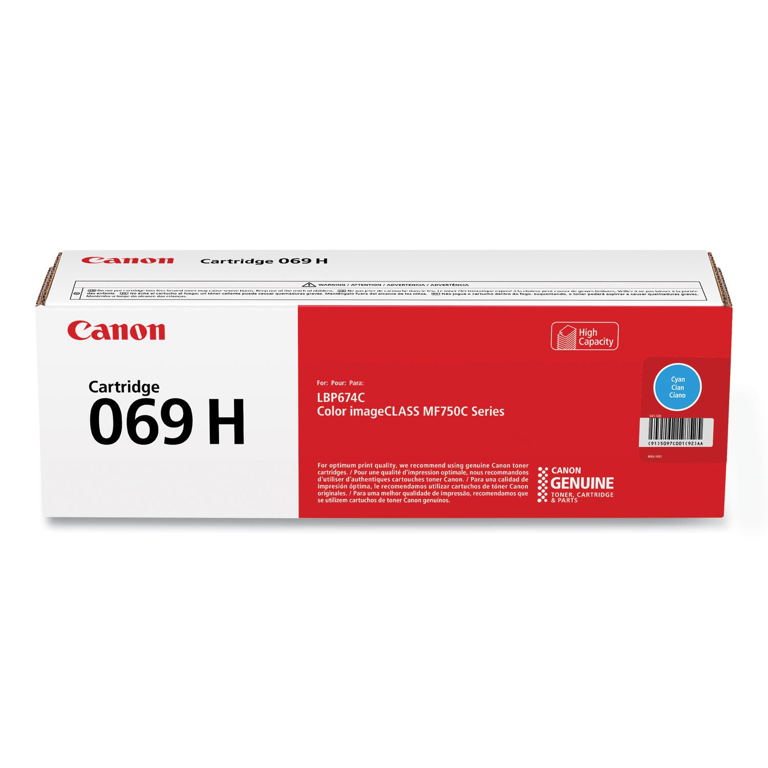 5097C001 (069H) High-Yield Toner, 5,500 Page-Yield, Cyan