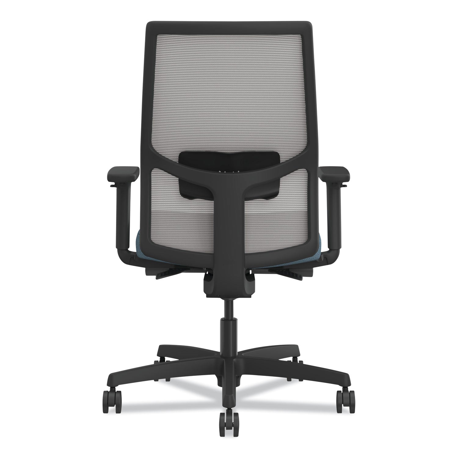 HON® Ignition 2.0 4-Way Stretch Mid-Back Task Chair, Black Adjustable Lumbar Support, Carolina Seat, Fog Back, Black Base